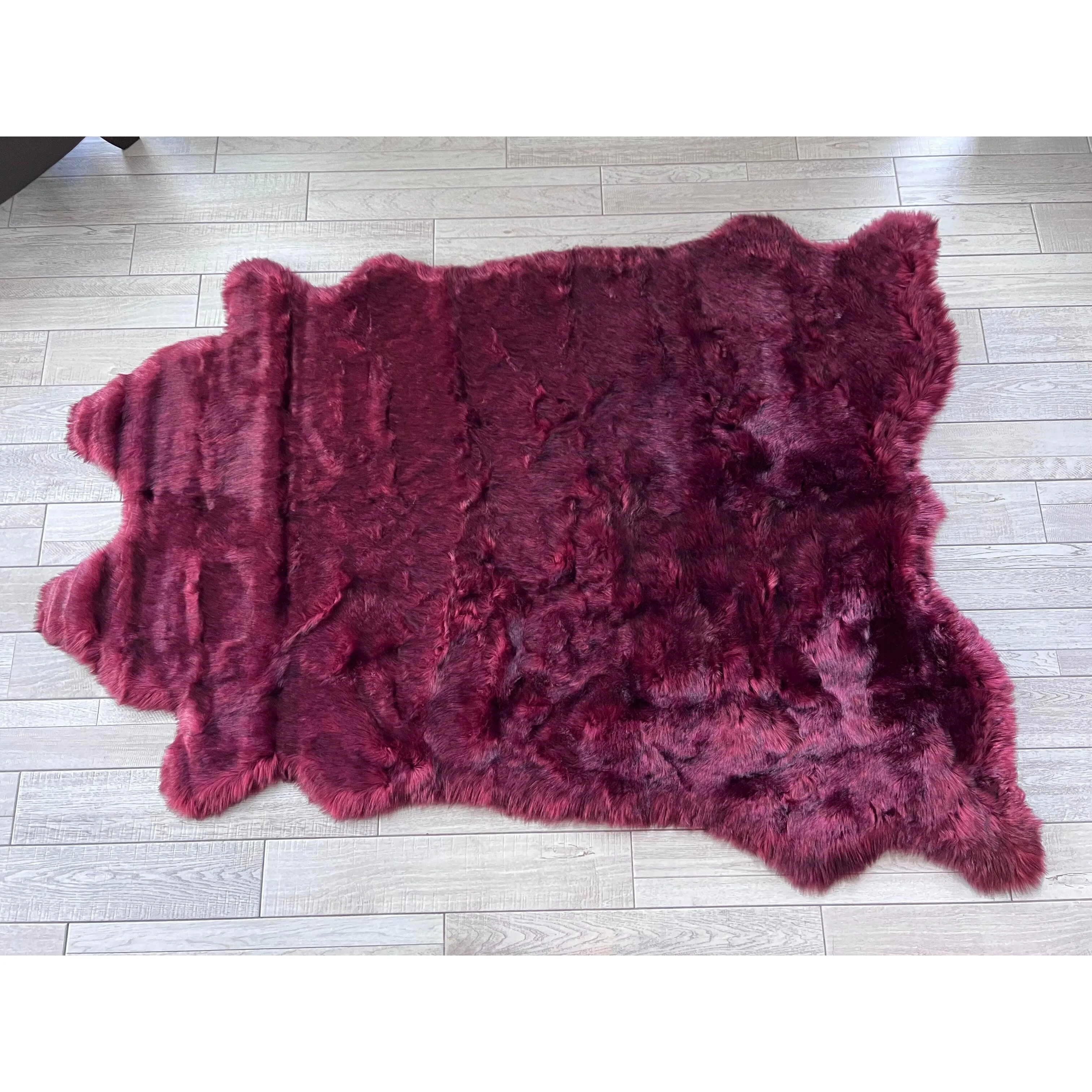 Ovella Home Premium Faux Buffalo Skin Shag Rug