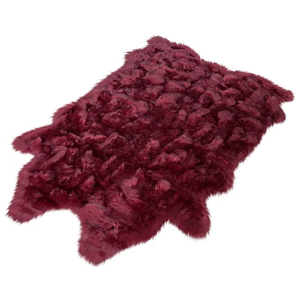 Ovella Home Premium Faux Buffalo Skin Shag Rug