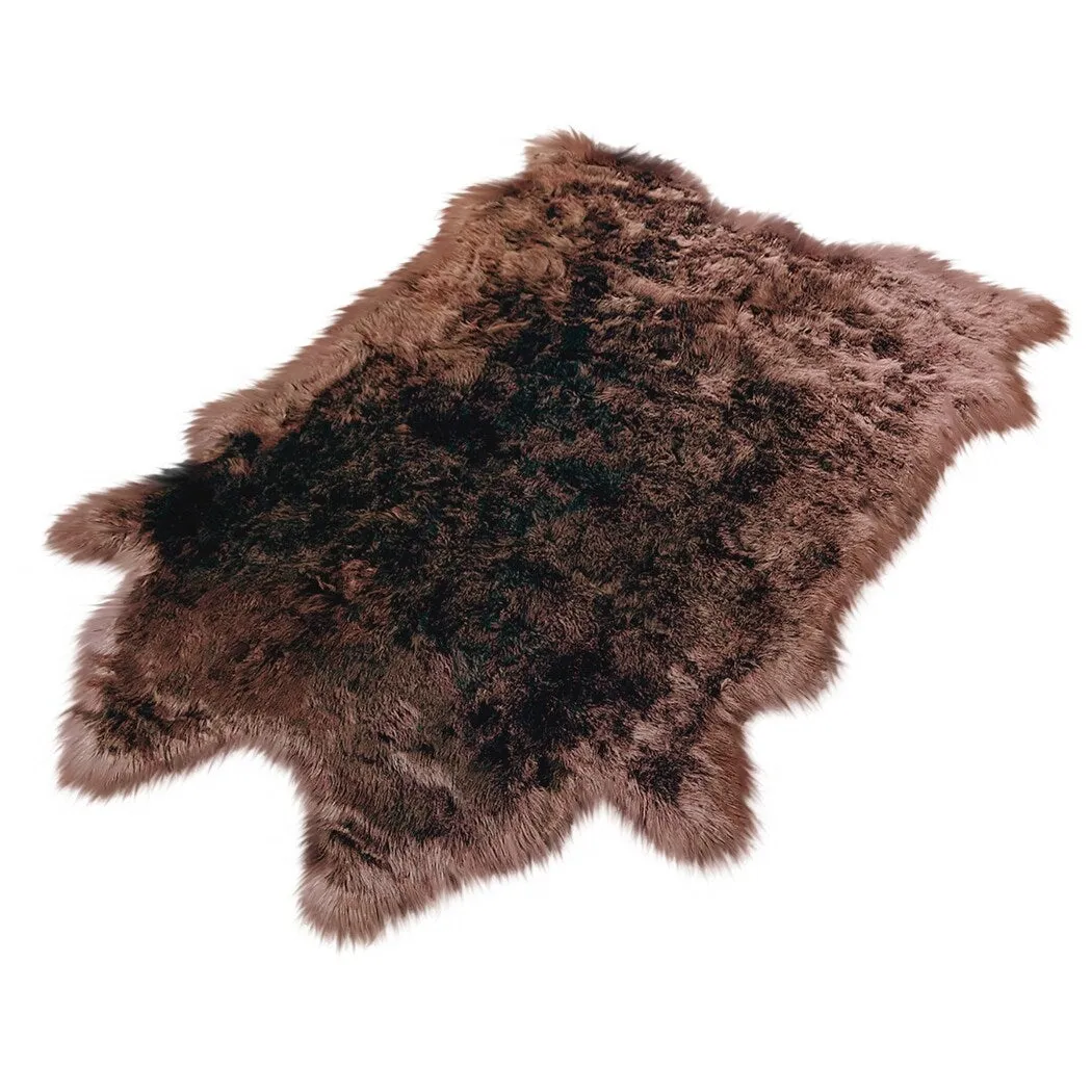 Ovella Home Premium Faux Buffalo Skin Shag Rug
