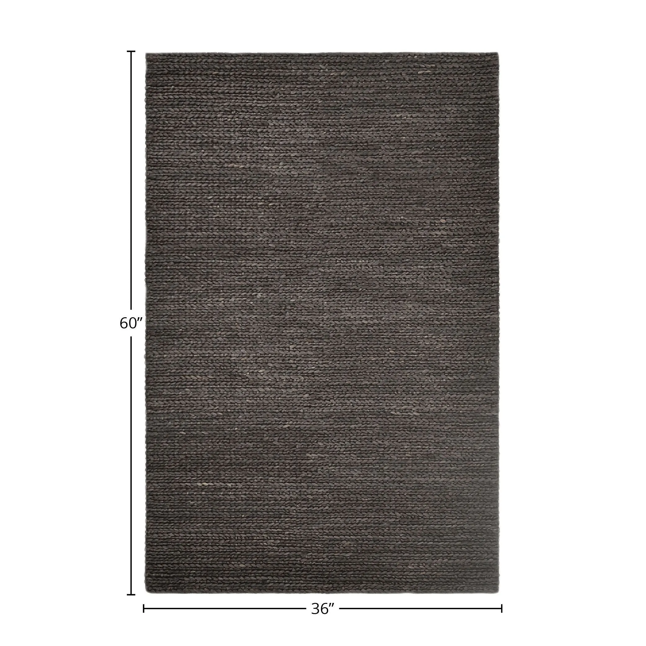Overton Handmade Modern Contemporary Solid Area Rug