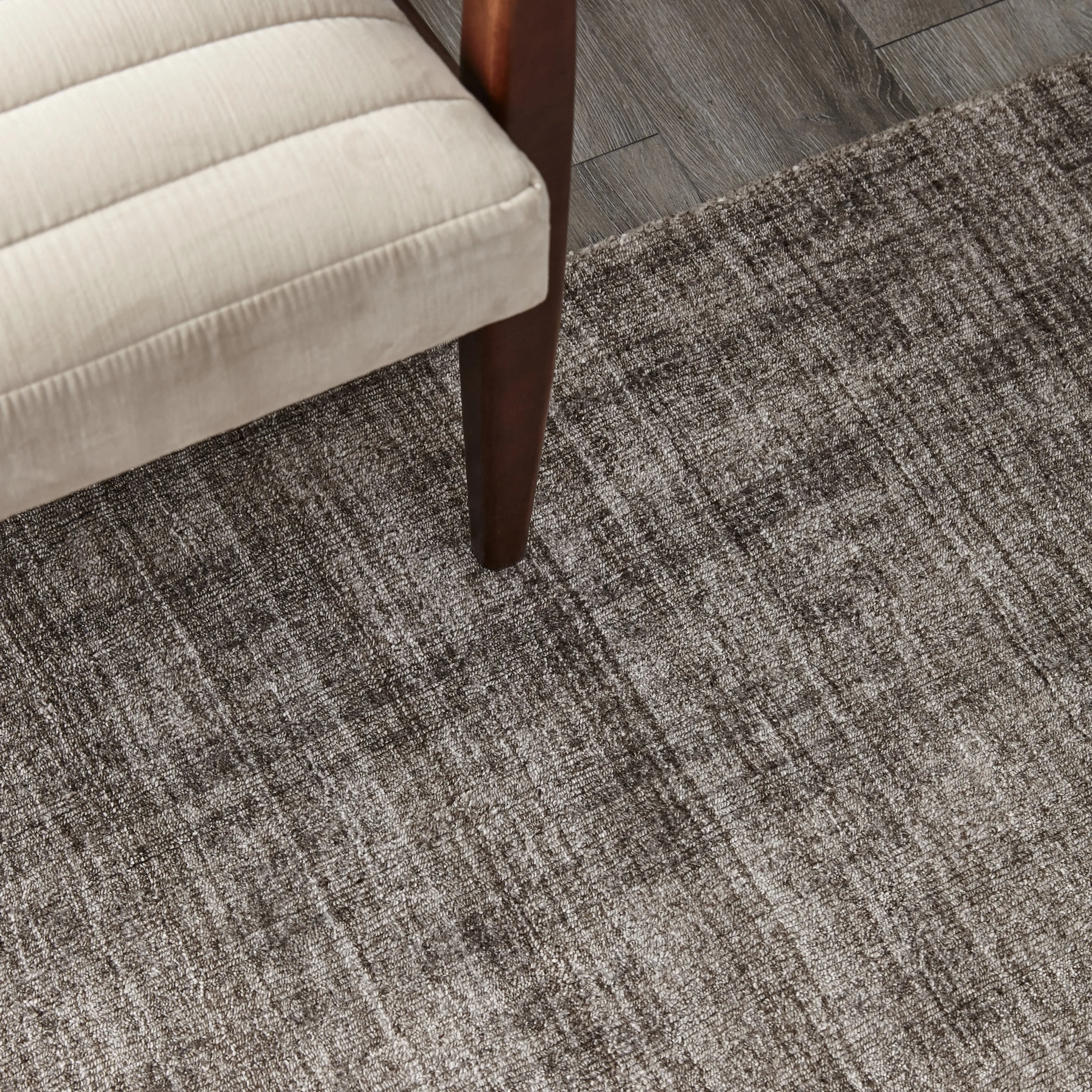 Overton Handmade Modern Contemporary Striped Area Rug