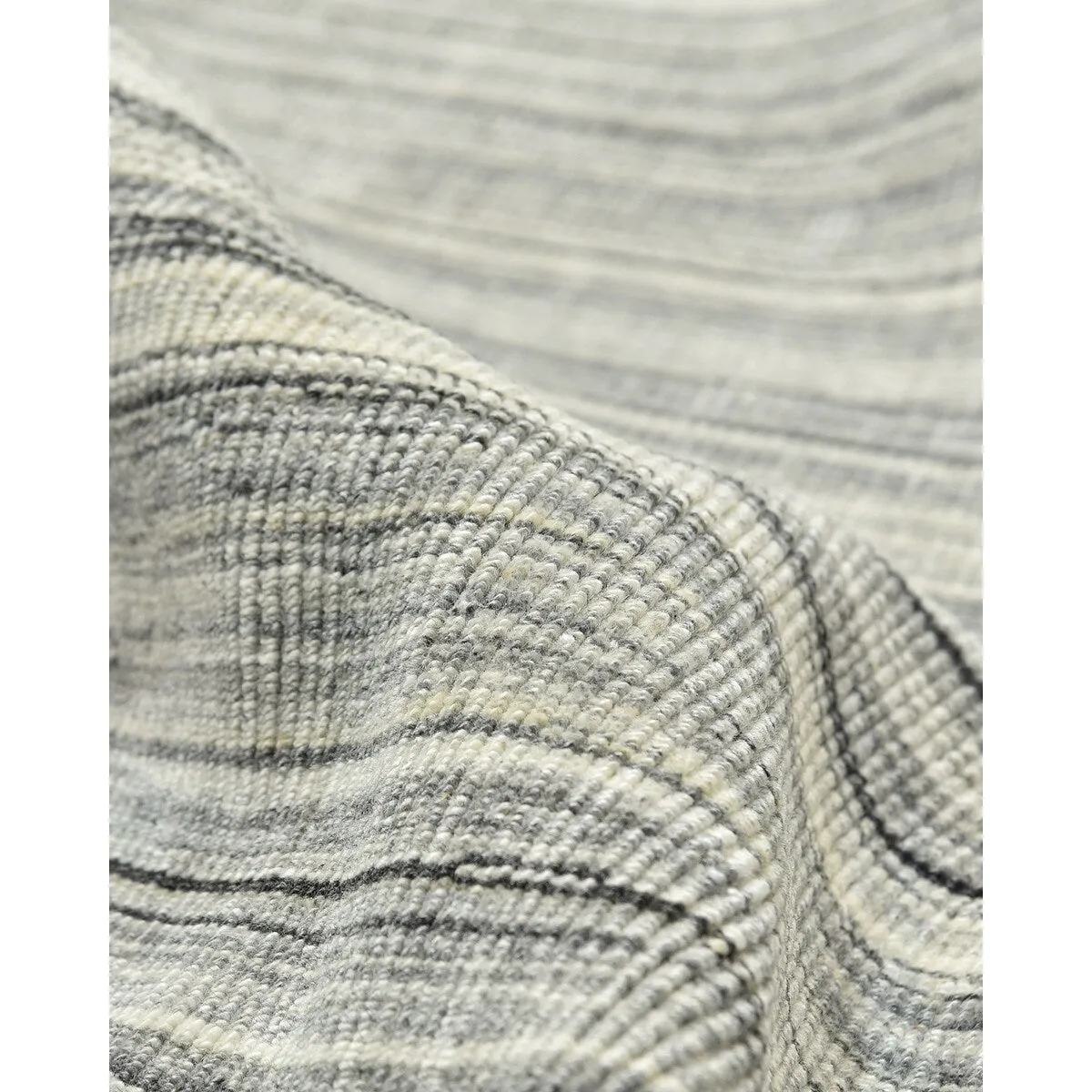 Overton Handmade Modern Contemporary Striped Area Rug
