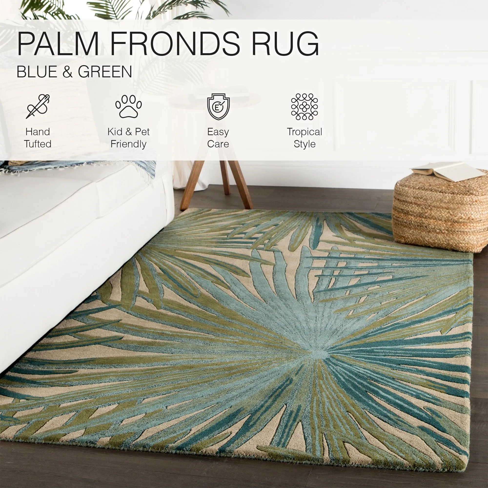 Palmetto Handmade Floral Area Rug