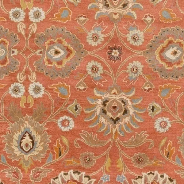 Patchway Handmade Classic Floral Wool Area Rug