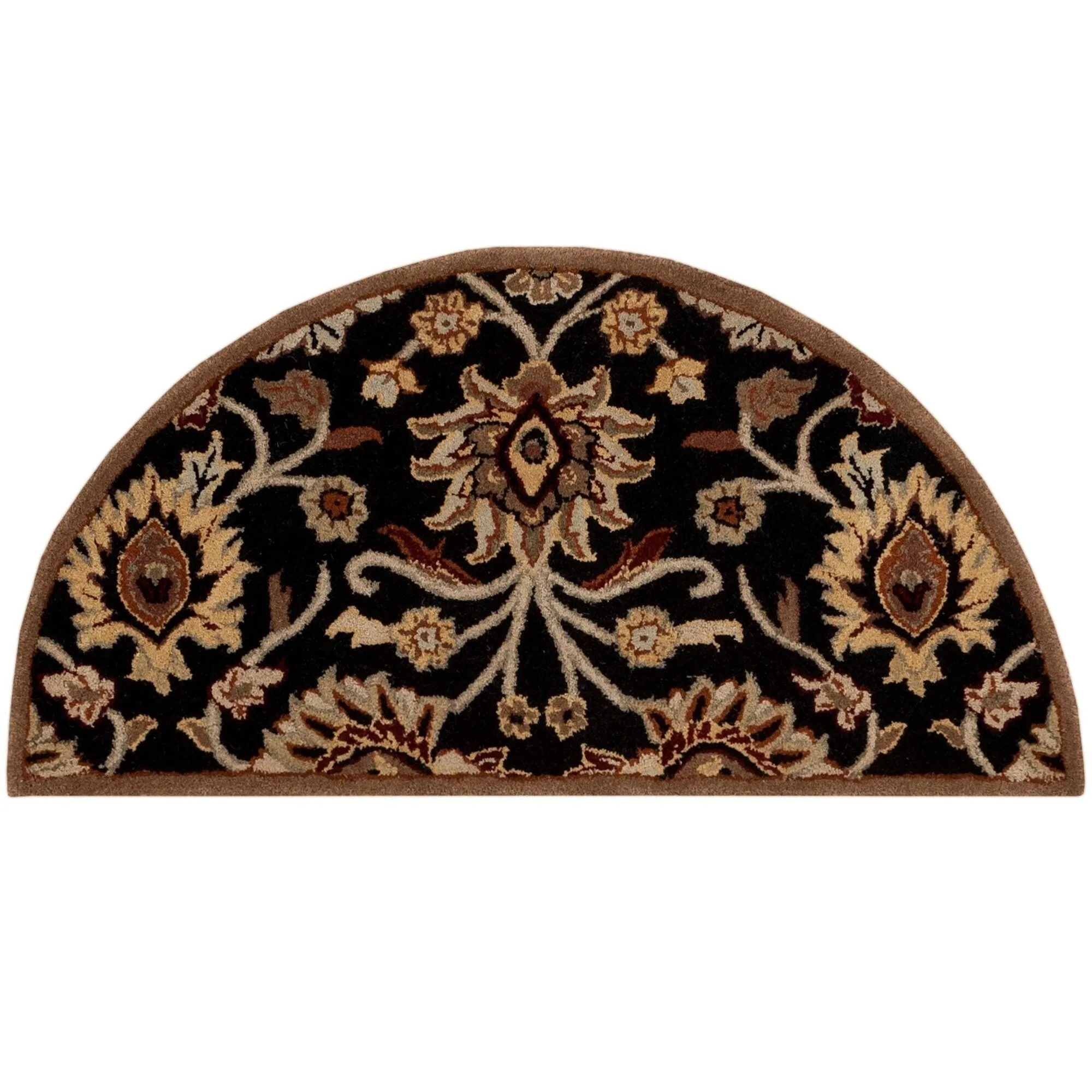 Patchway Handmade Classic Floral Wool Area Rug