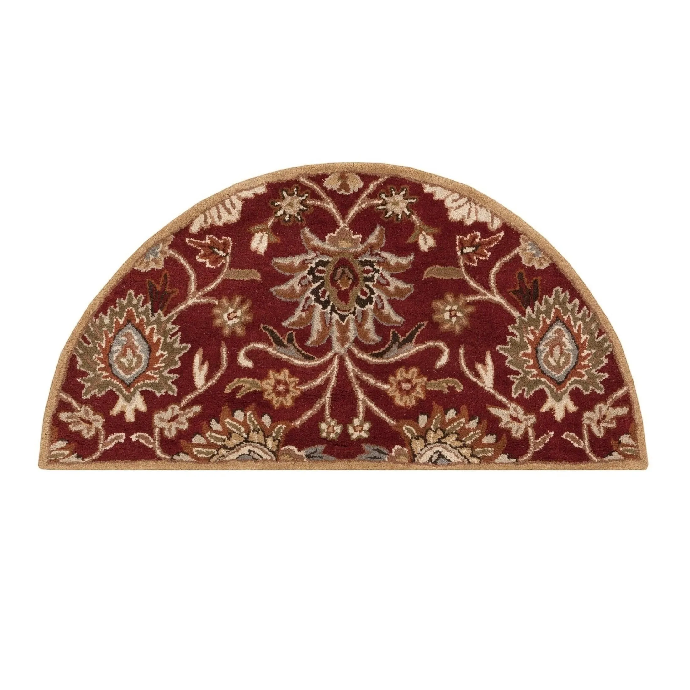 Patchway Handmade Classic Floral Wool Area Rug