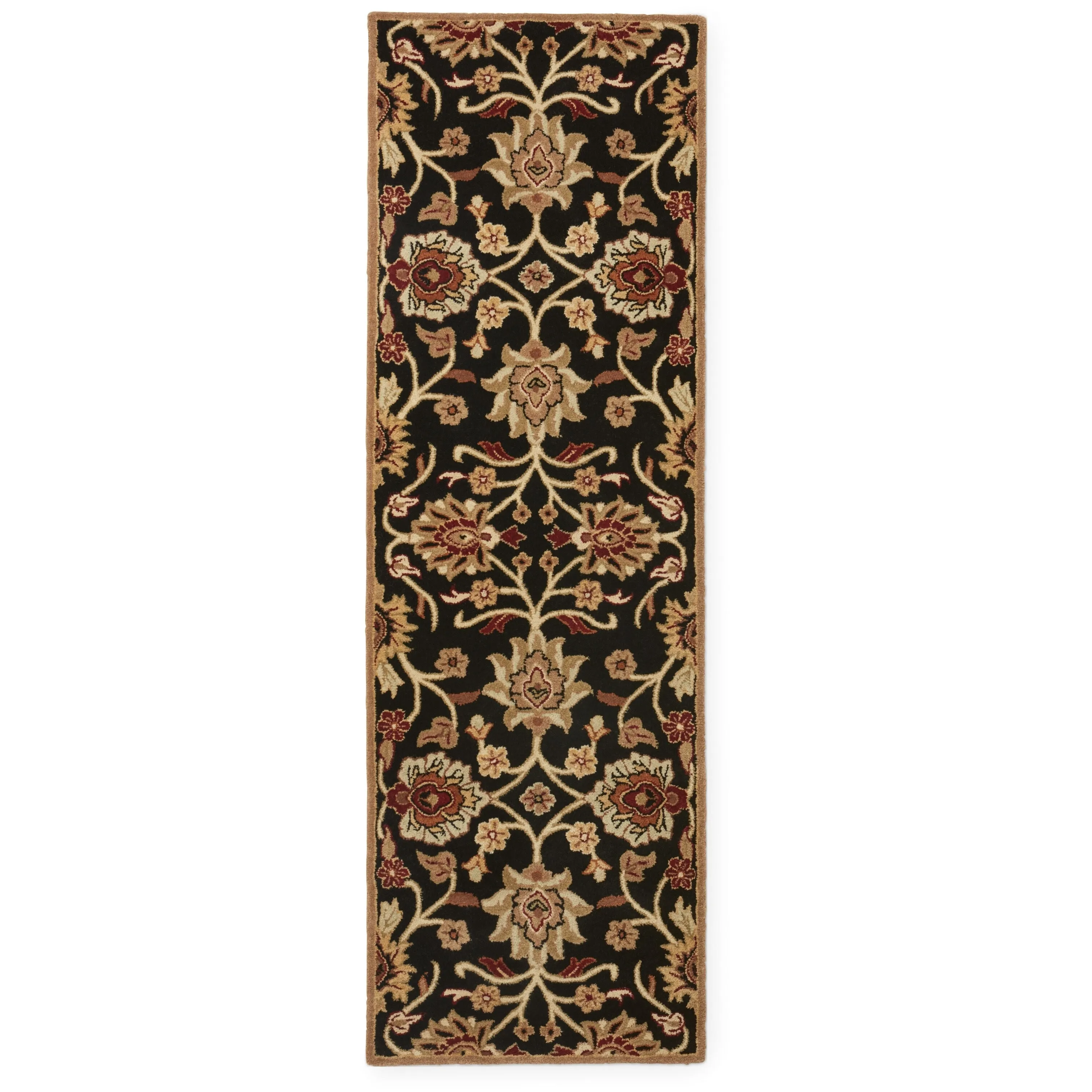 Patchway Handmade Classic Floral Wool Area Rug