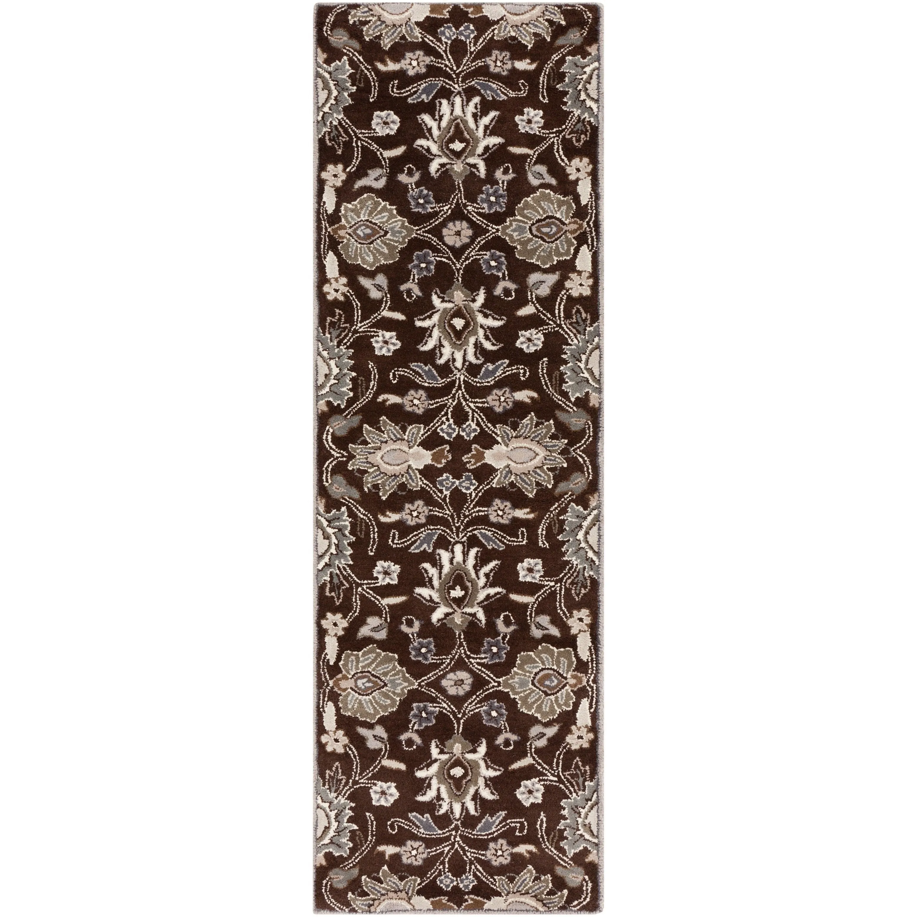 Patchway Handmade Classic Floral Wool Area Rug