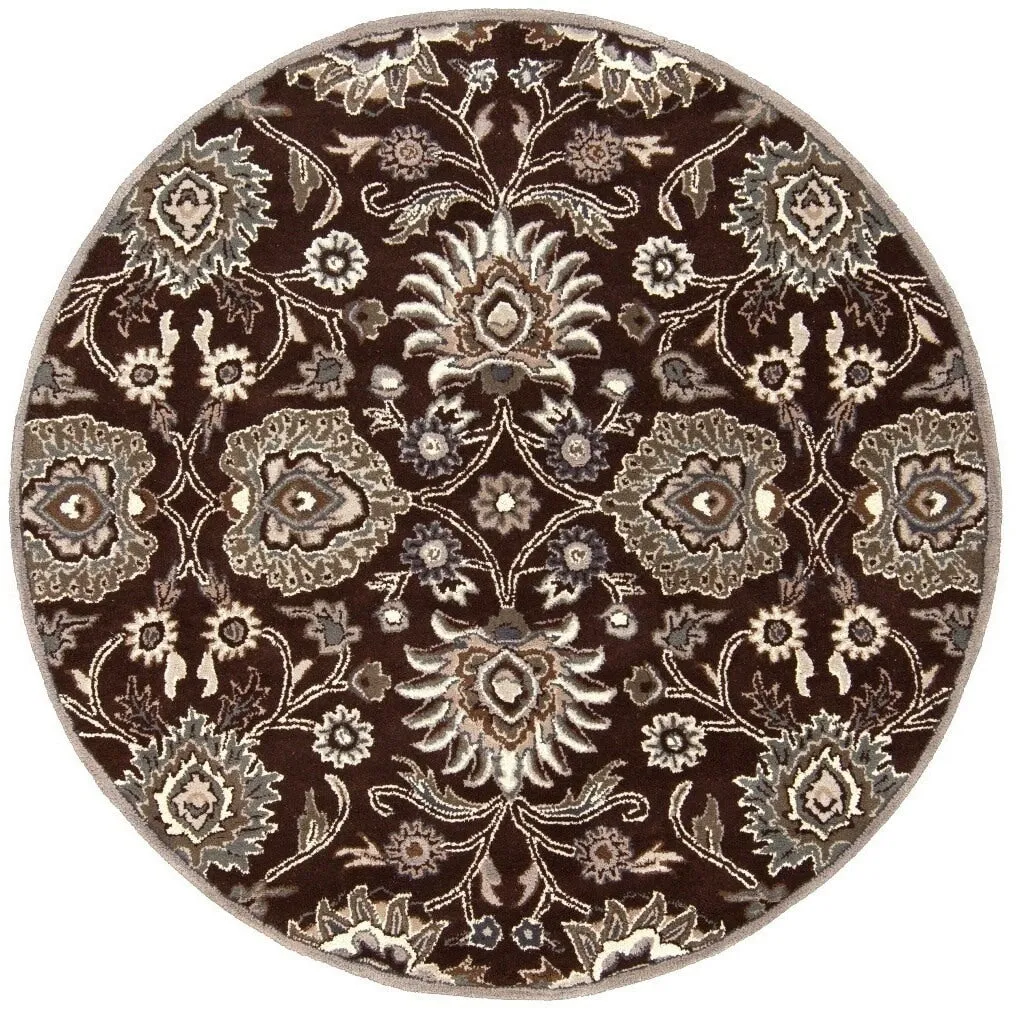 Patchway Handmade Classic Floral Wool Area Rug