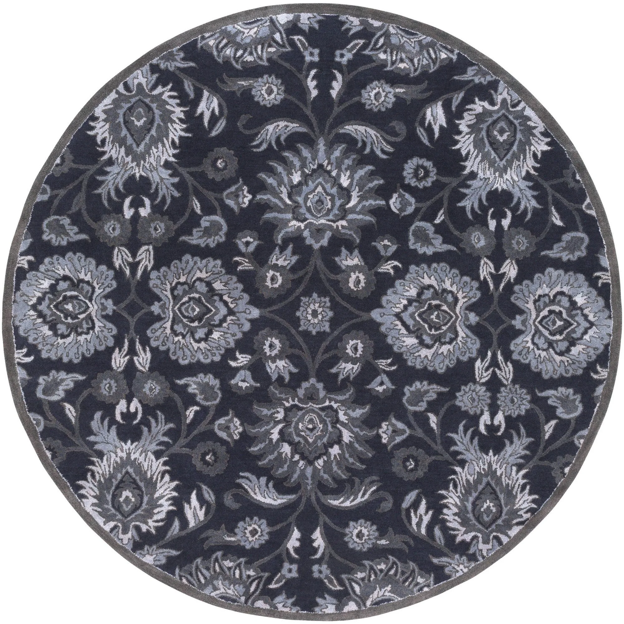 Patchway Handmade Classic Floral Wool Area Rug