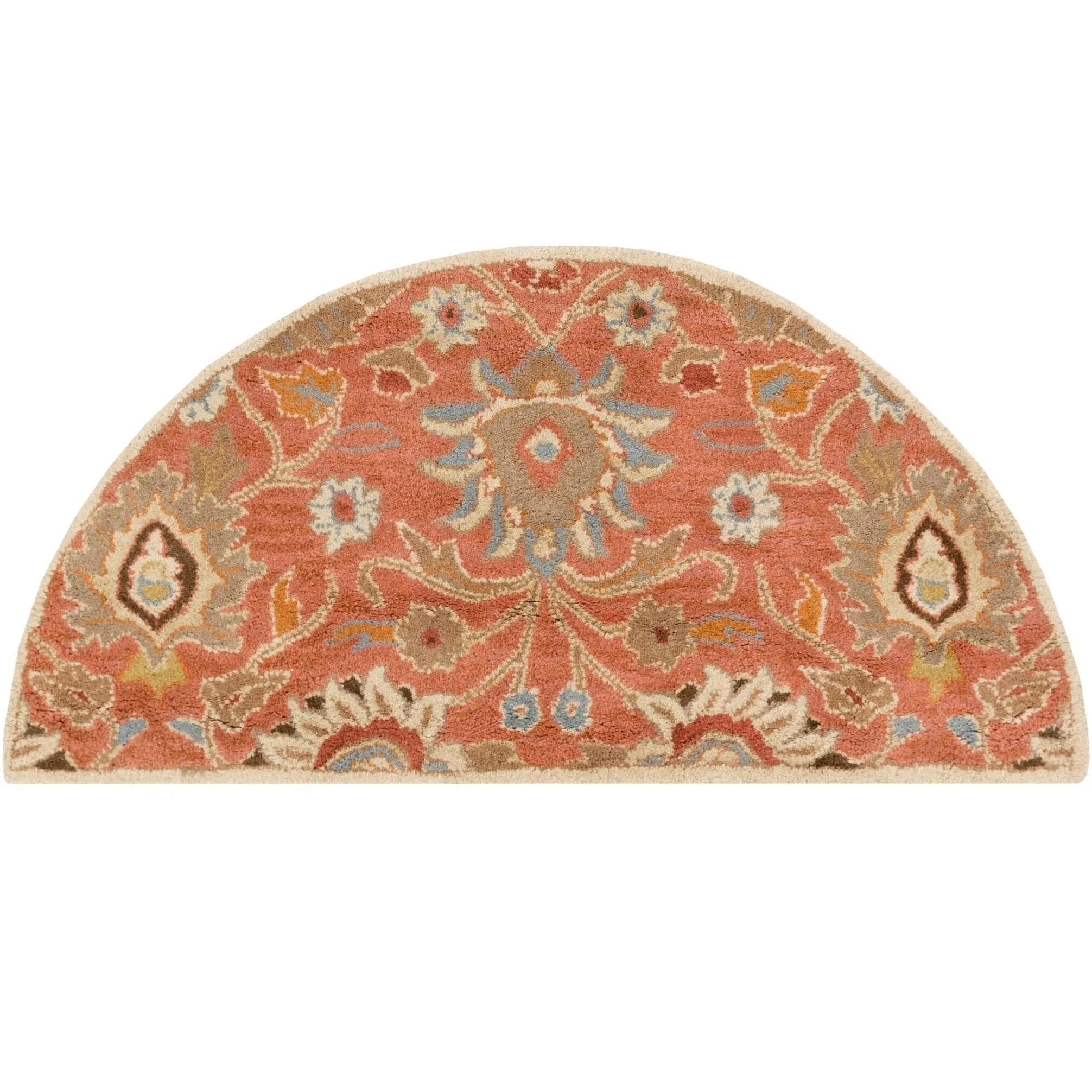 Patchway Handmade Classic Floral Wool Area Rug