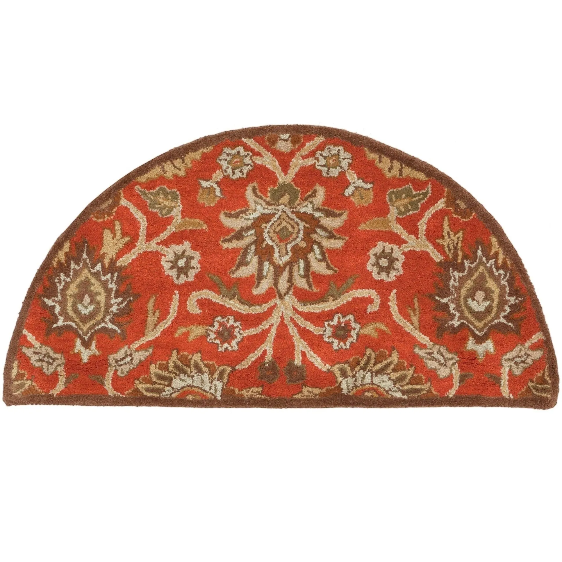 Patchway Handmade Classic Floral Wool Area Rug
