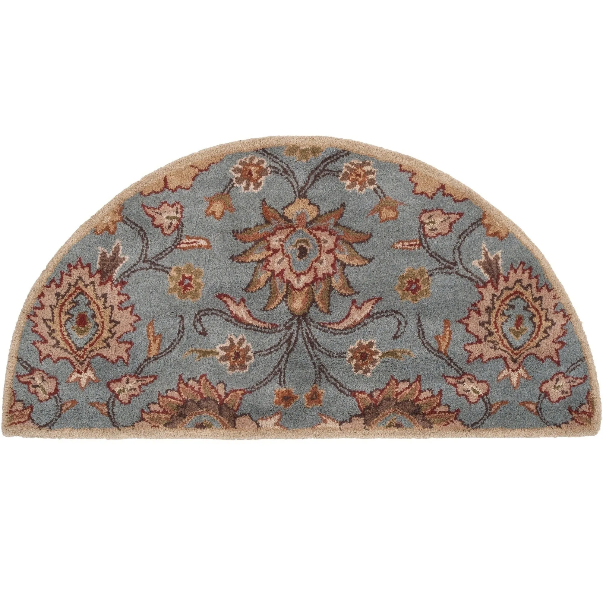 Patchway Handmade Classic Floral Wool Area Rug