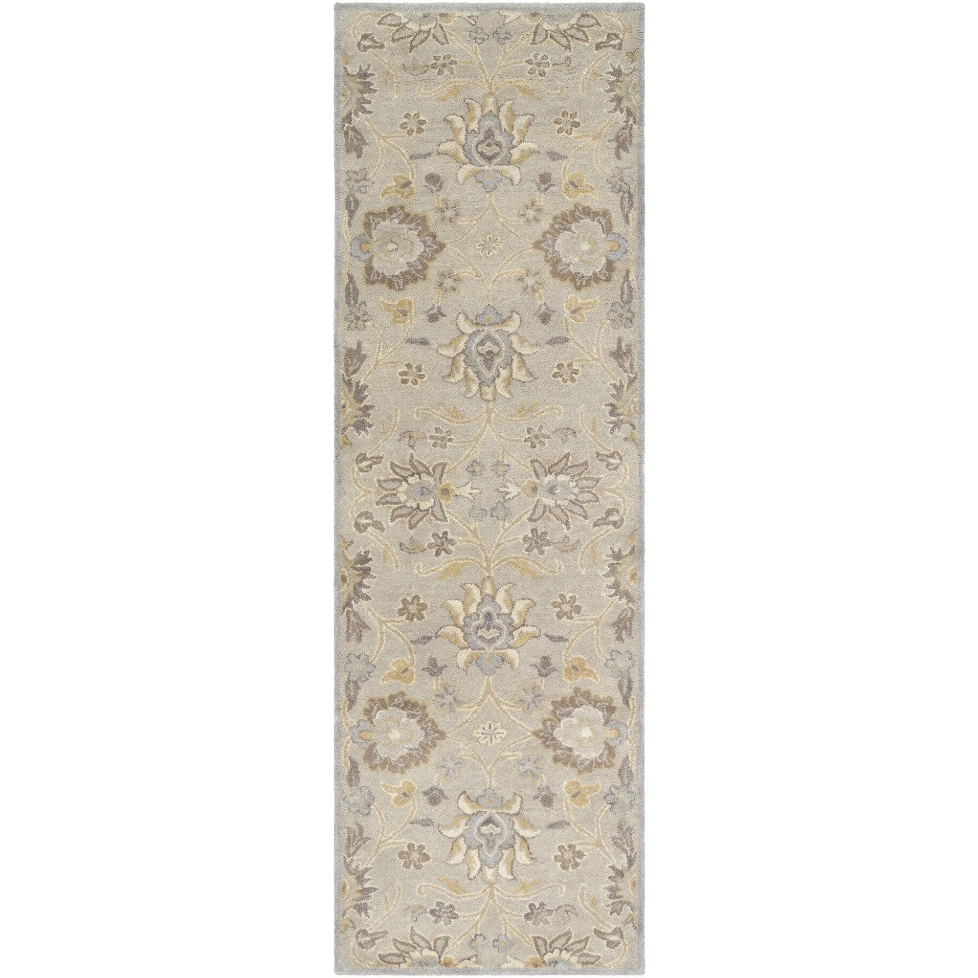 Patchway Handmade Classic Floral Wool Area Rug