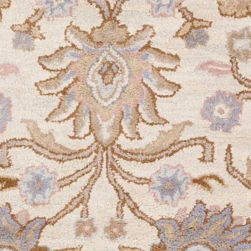 Patchway Handmade Classic Floral Wool Area Rug