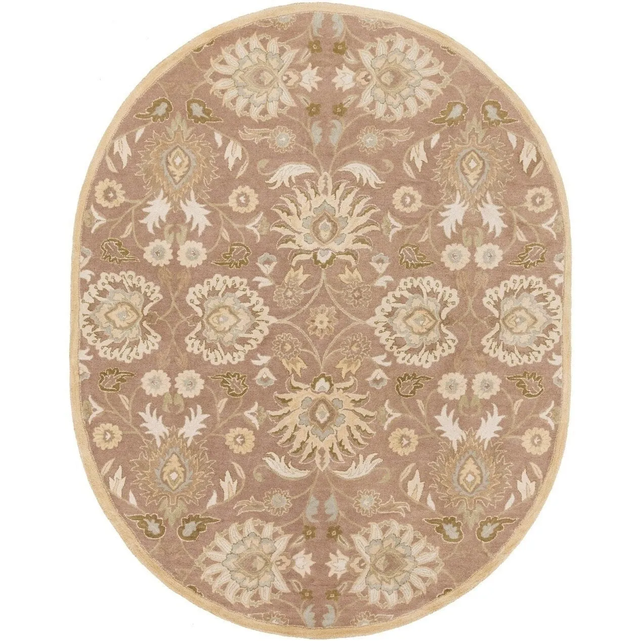 Patchway Handmade Classic Floral Wool Area Rug