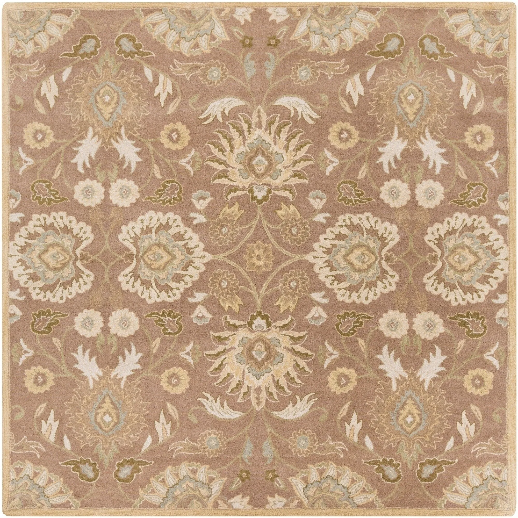 Patchway Handmade Classic Floral Wool Area Rug
