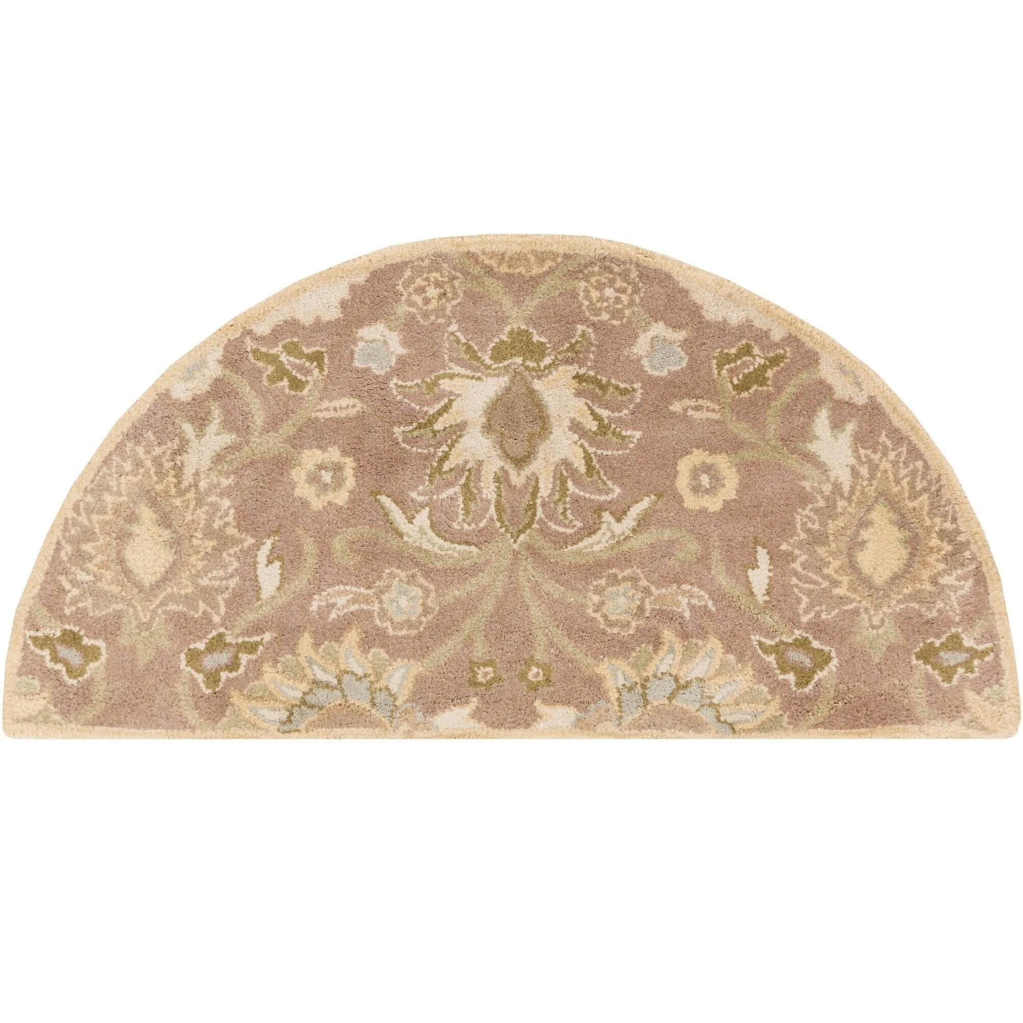 Patchway Handmade Classic Floral Wool Area Rug