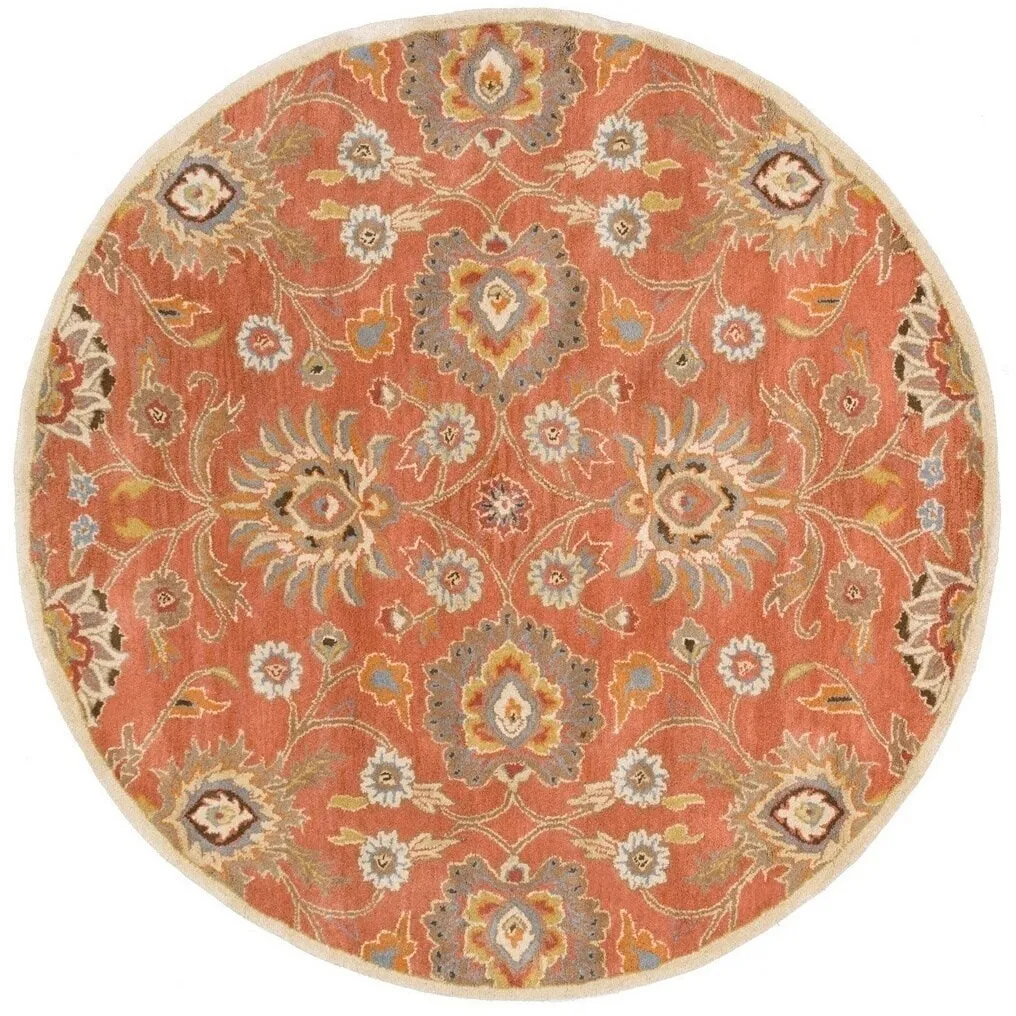 Patchway Handmade Classic Floral Wool Area Rug