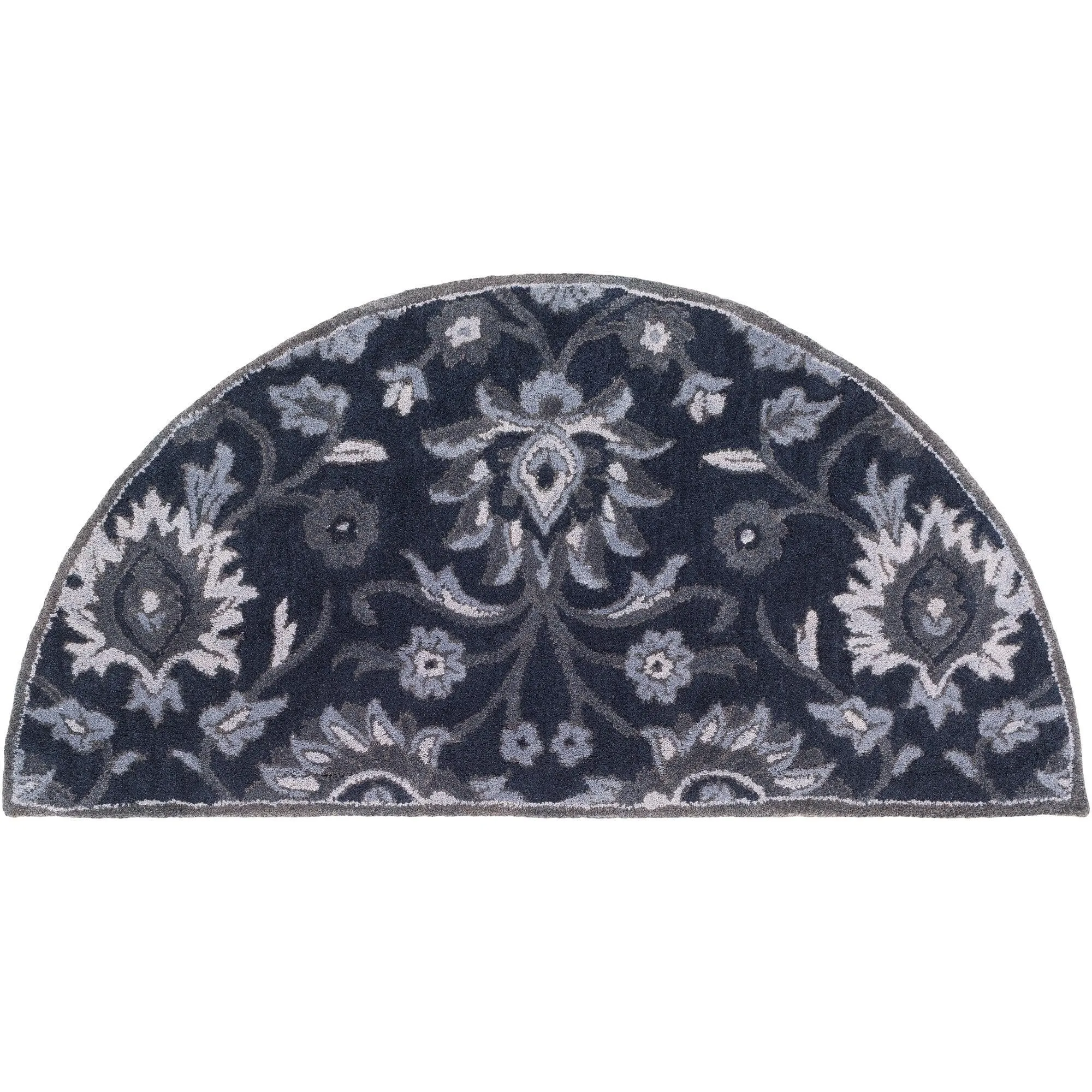 Patchway Handmade Classic Floral Wool Area Rug