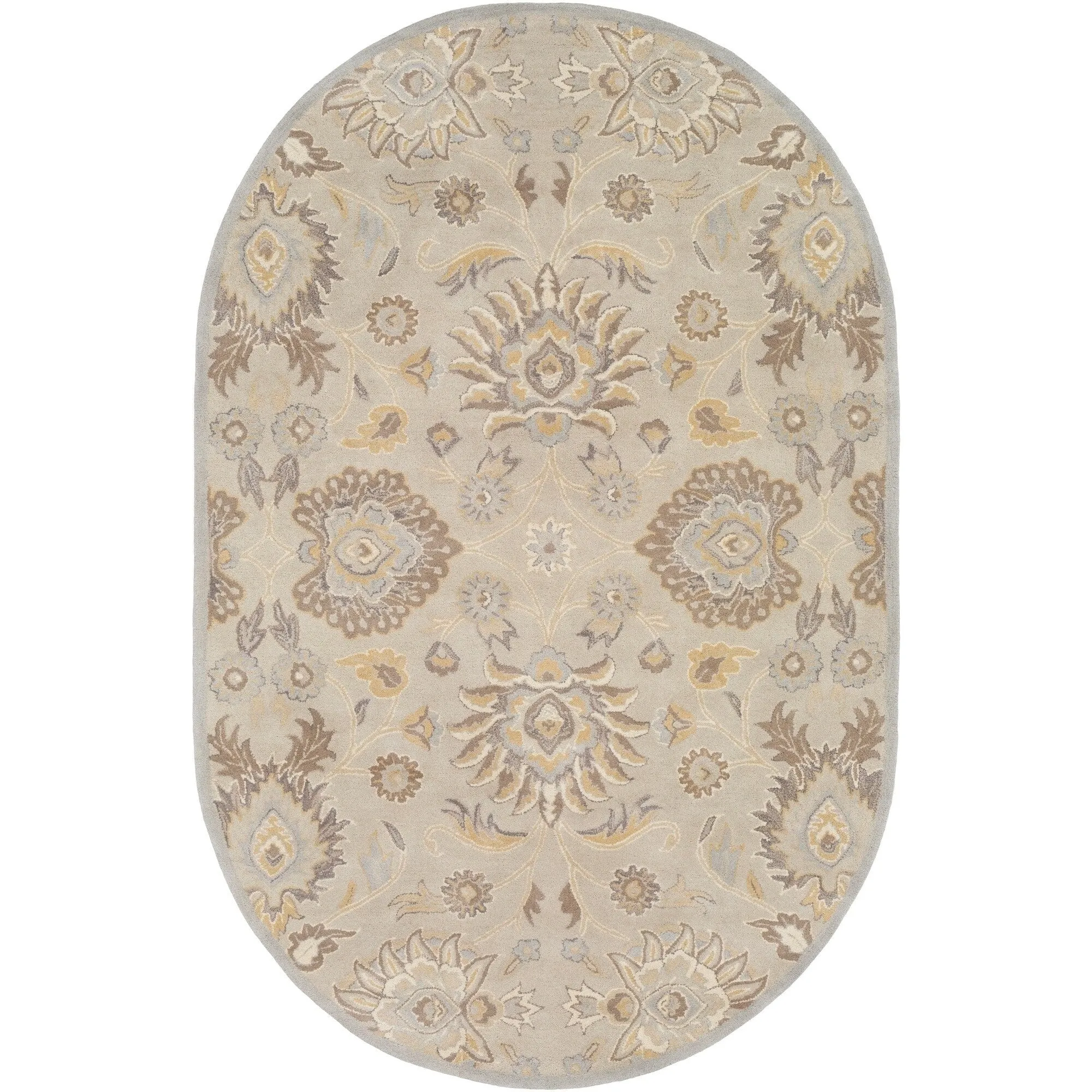 Patchway Handmade Classic Floral Wool Area Rug