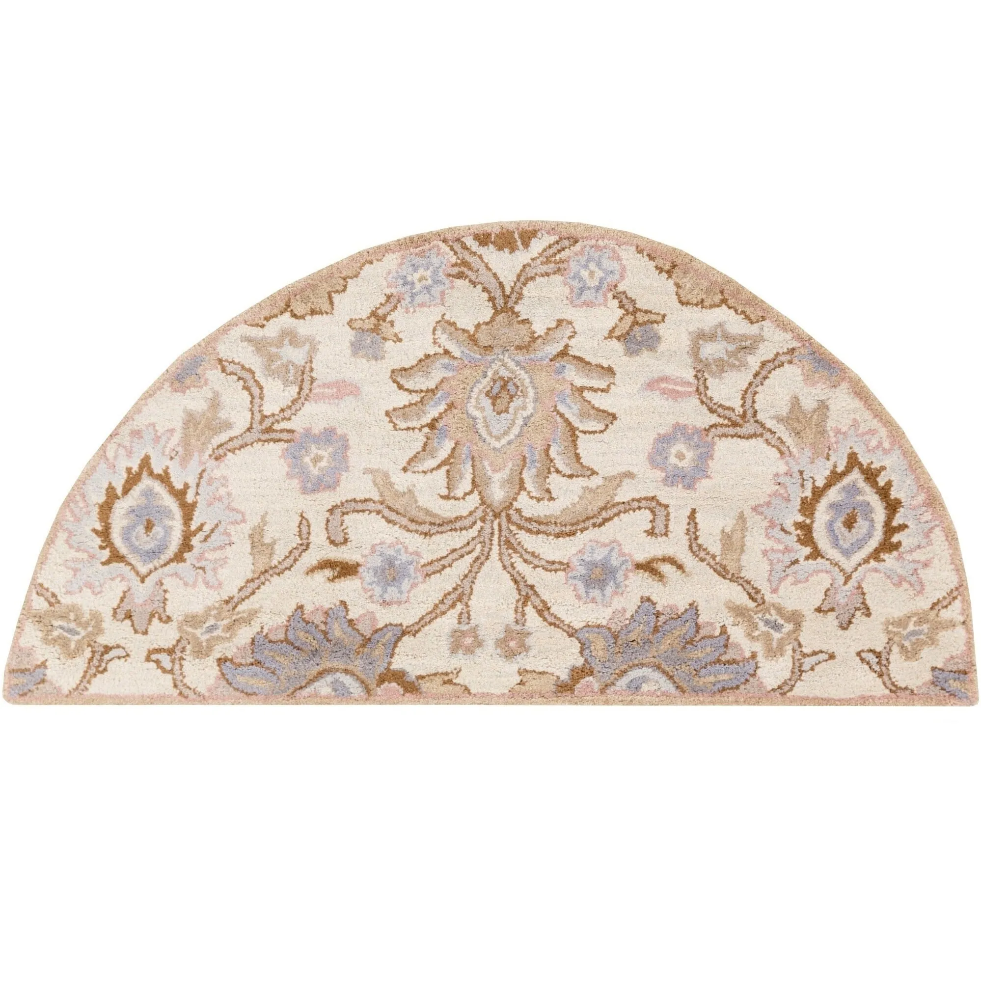 Patchway Handmade Classic Floral Wool Area Rug