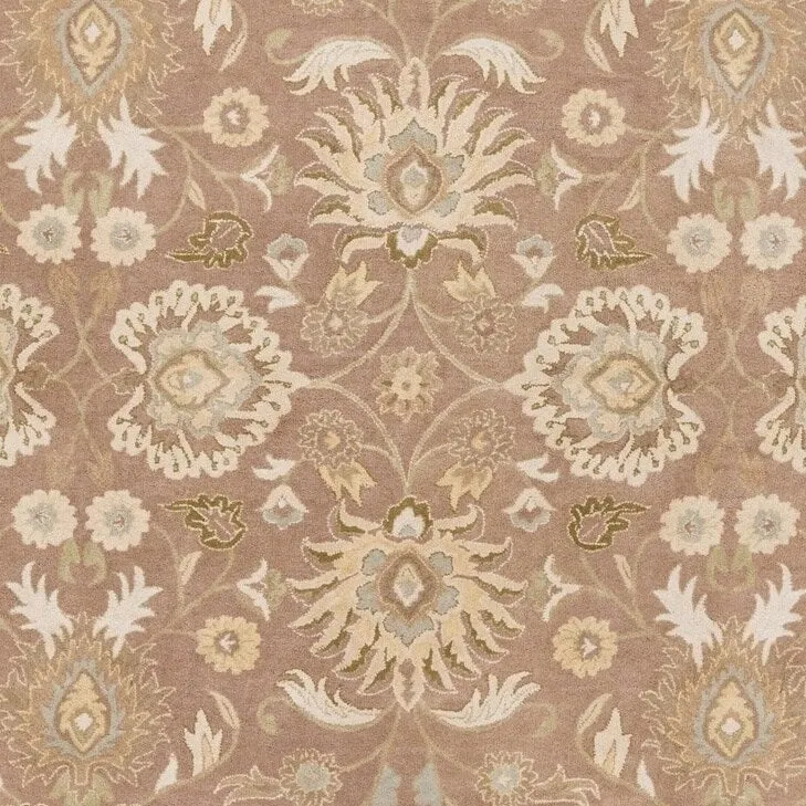 Patchway Handmade Classic Floral Wool Area Rug