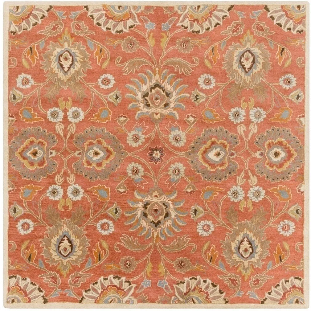 Patchway Handmade Classic Floral Wool Area Rug