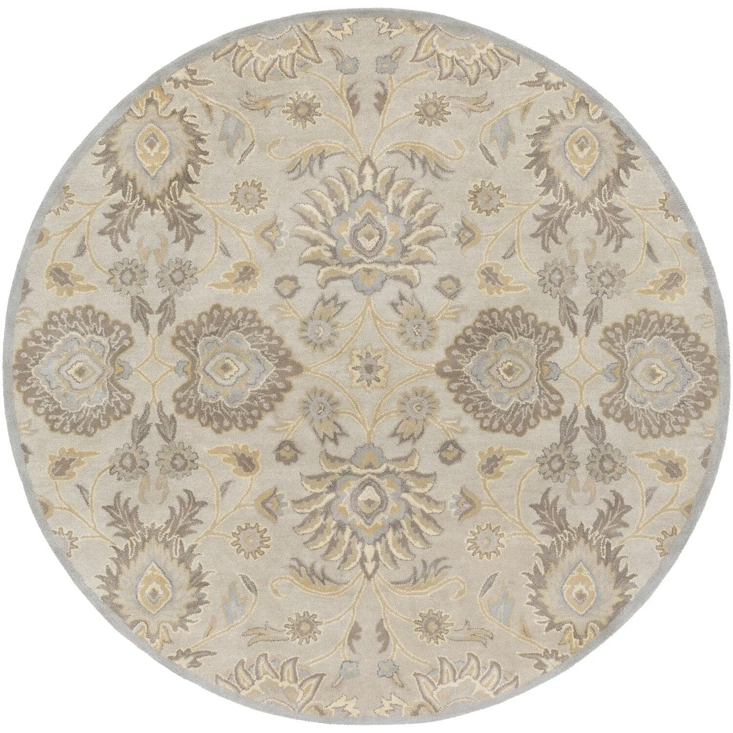 Patchway Handmade Classic Floral Wool Area Rug