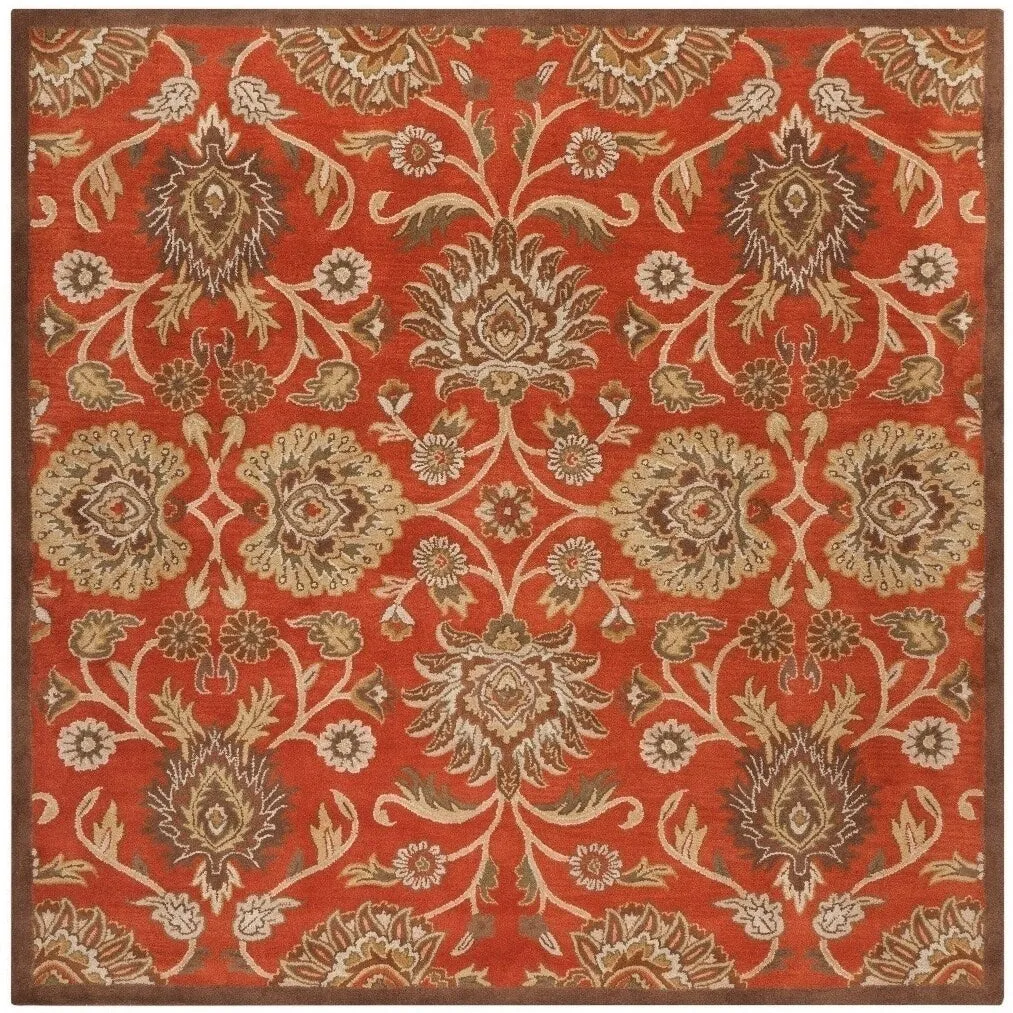 Patchway Handmade Classic Floral Wool Area Rug
