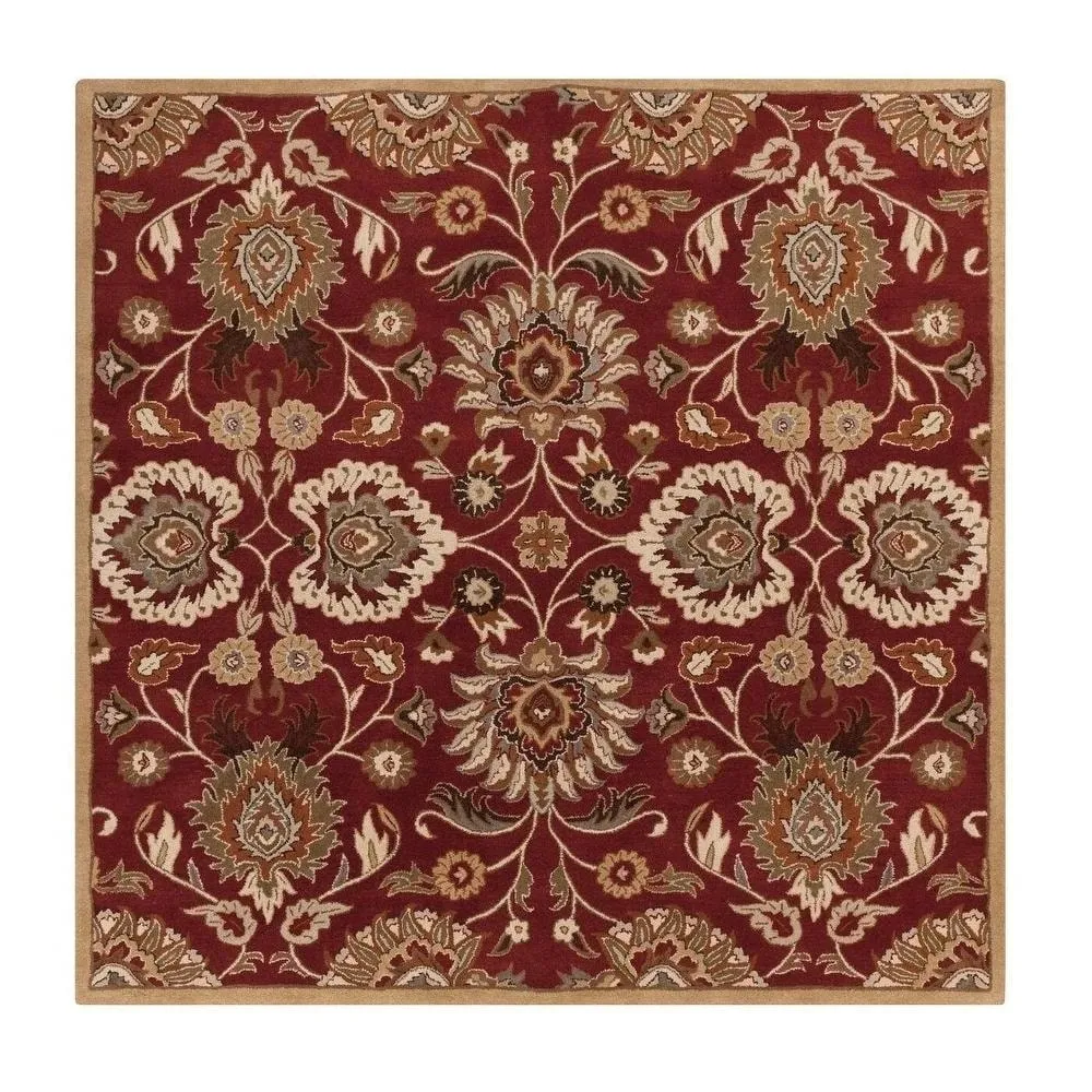 Patchway Handmade Classic Floral Wool Area Rug