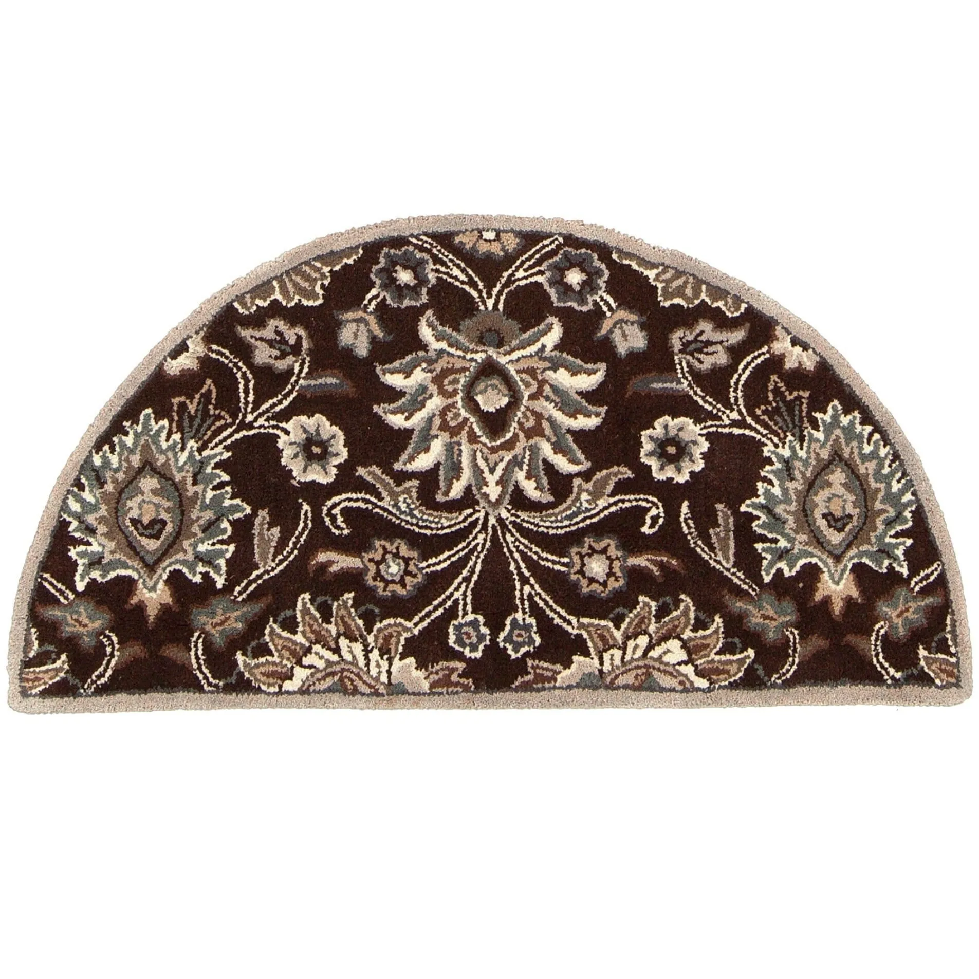 Patchway Handmade Classic Floral Wool Area Rug