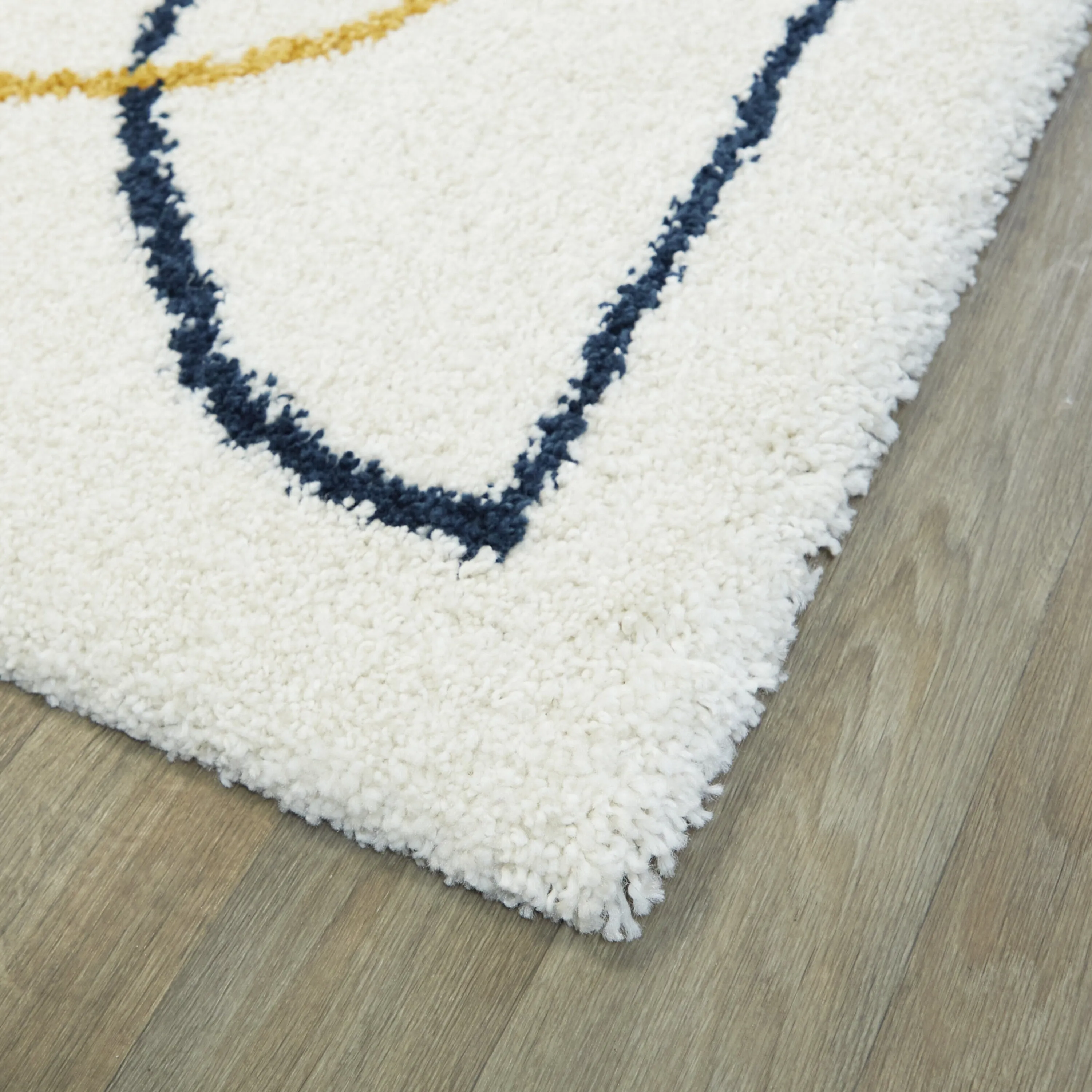 Pavel Abstract Geometric Shag Area Rug