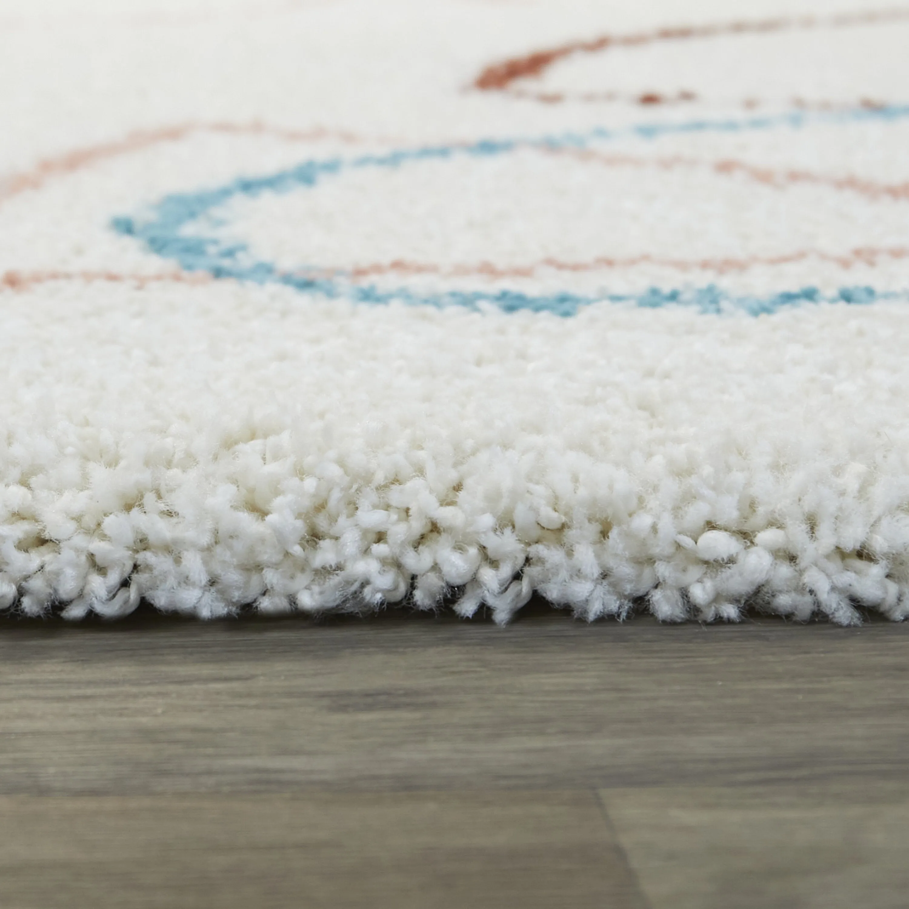 Pavel Abstract Geometric Shag Area Rug