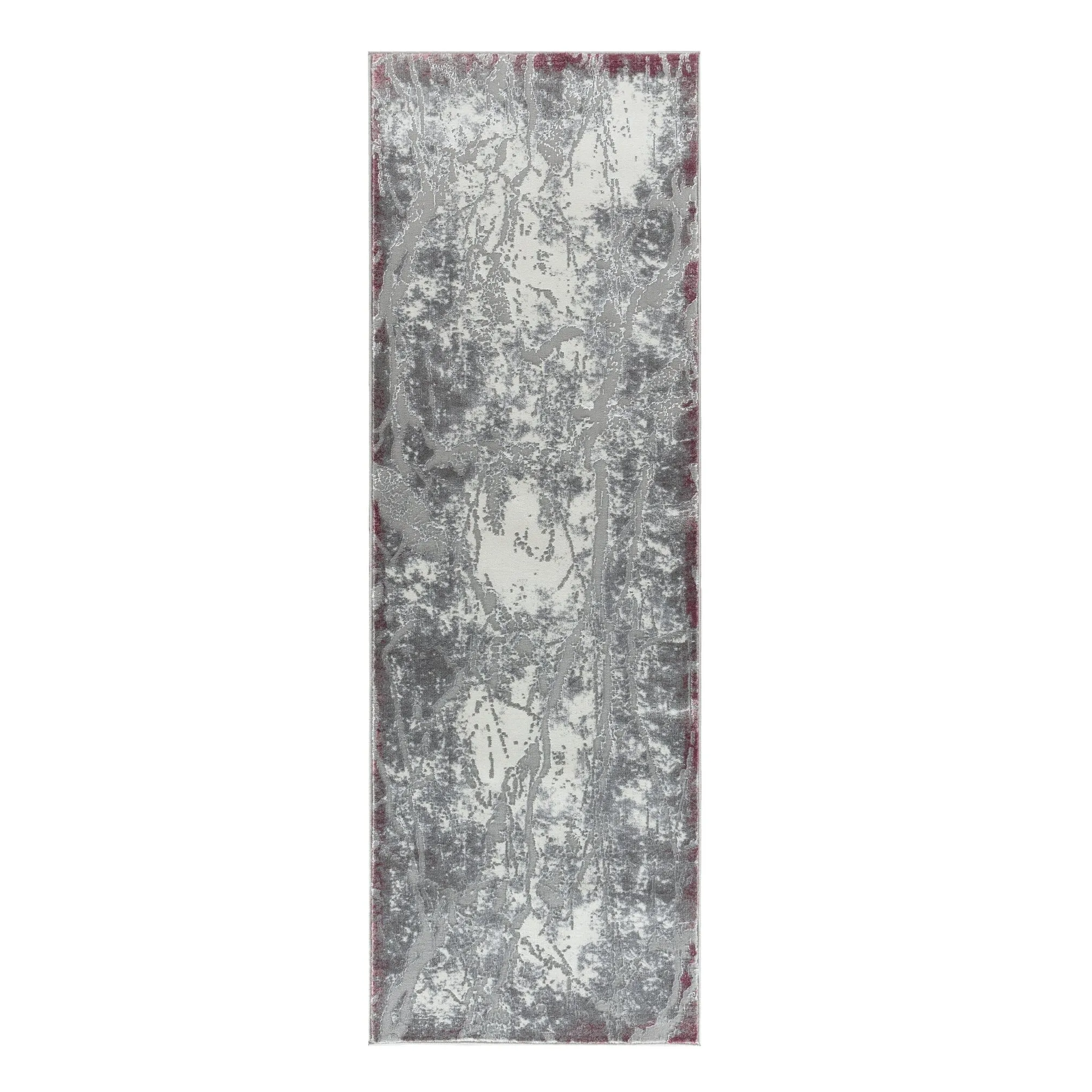 Petra Collection Lilac/Grey Abstract Area Rug