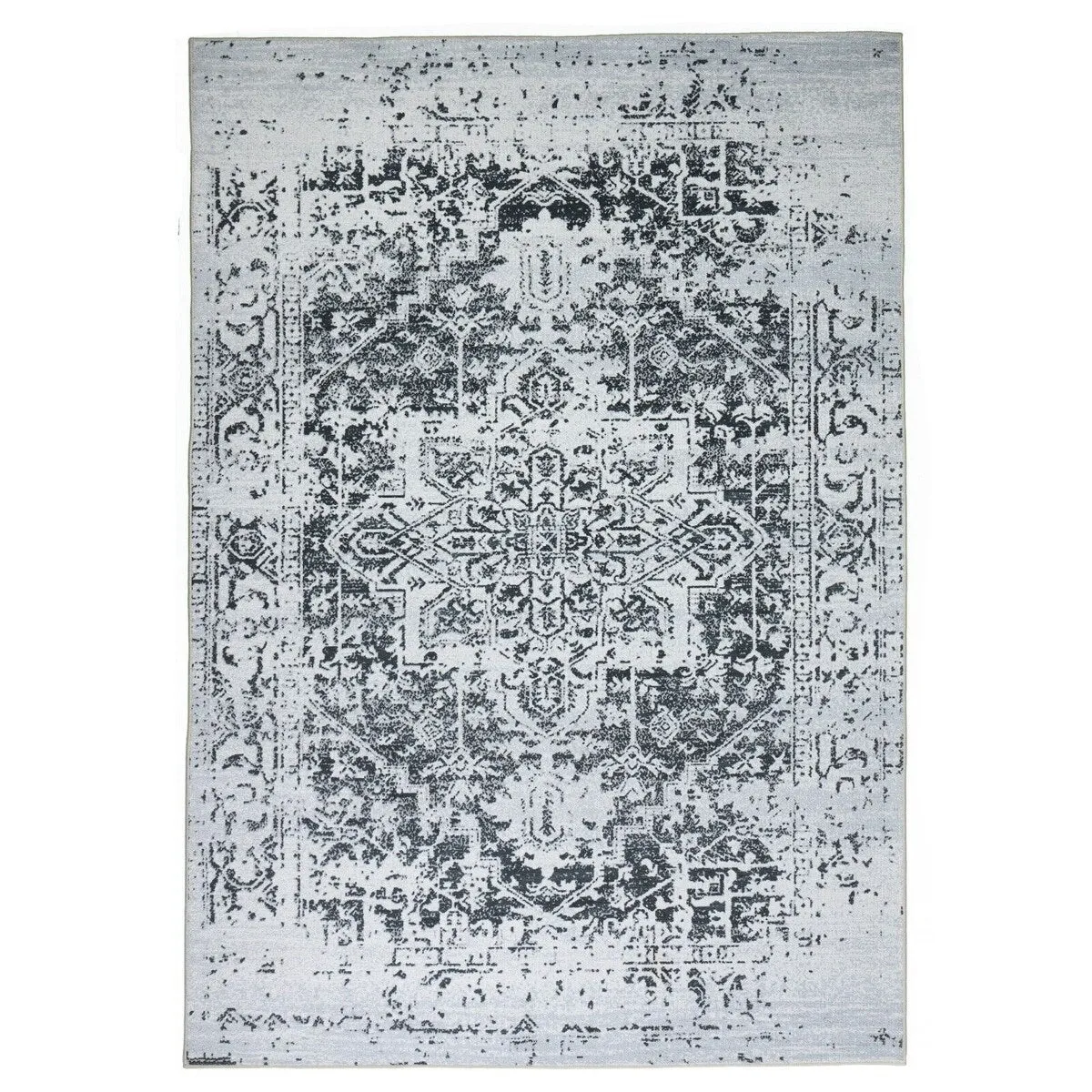 Playa Rug Machine Washable Area Rug Non Slip Backing Himalayas Vintage-Modern Floral Traditional Abstract Design