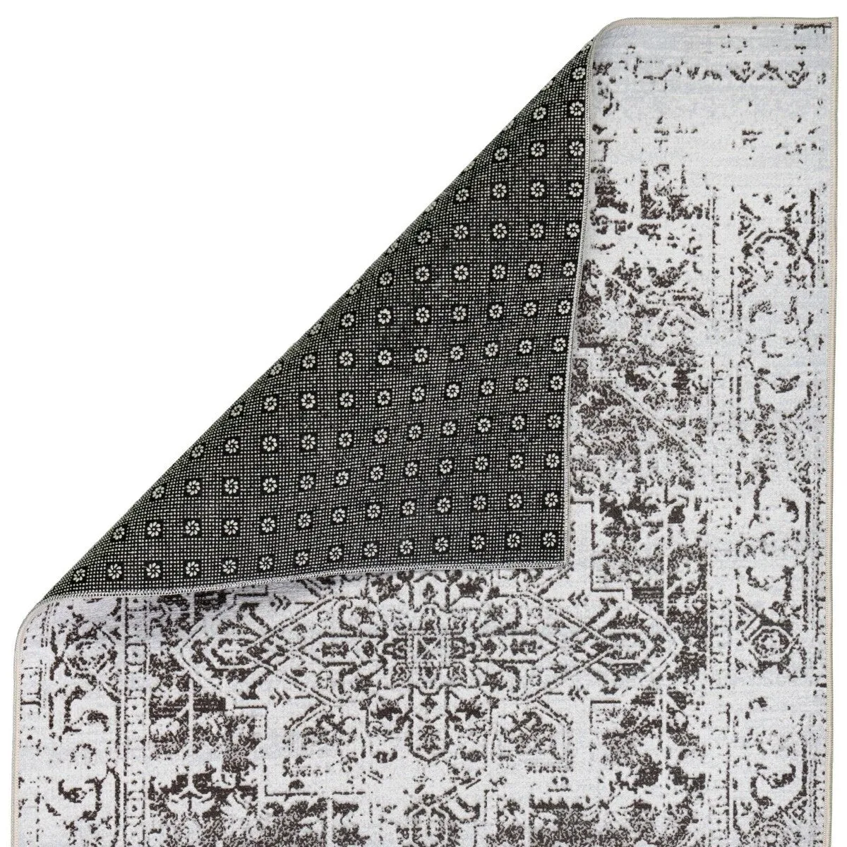 Playa Rug Machine Washable Area Rug Non Slip Backing Himalayas Vintage-Modern Floral Traditional Abstract Design