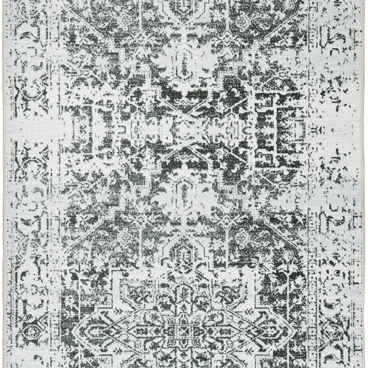 Playa Rug Machine Washable Area Rug Non Slip Backing Himalayas Vintage-Modern Floral Traditional Abstract Design