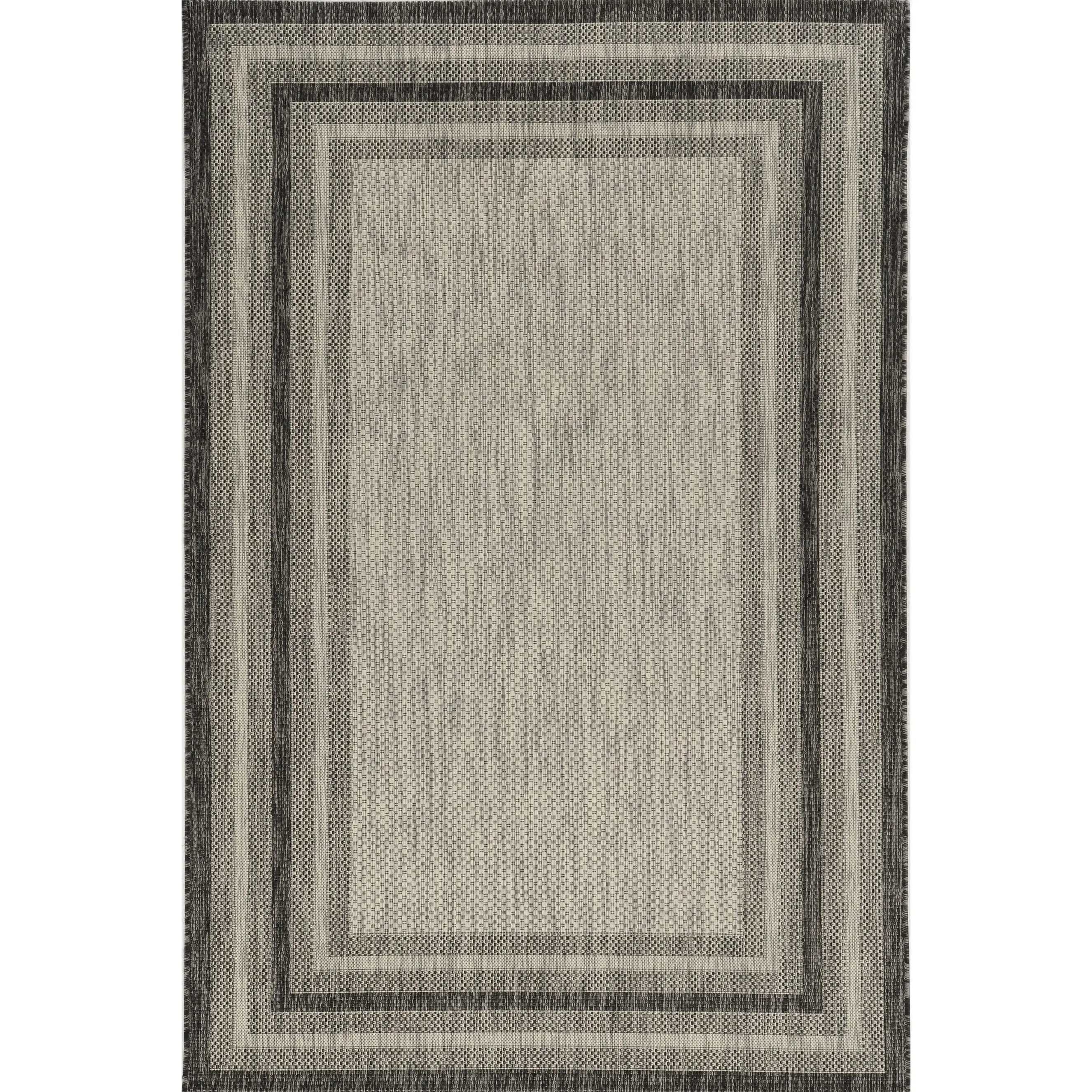 Porch & Den Costelloe Textured Border Area Rug