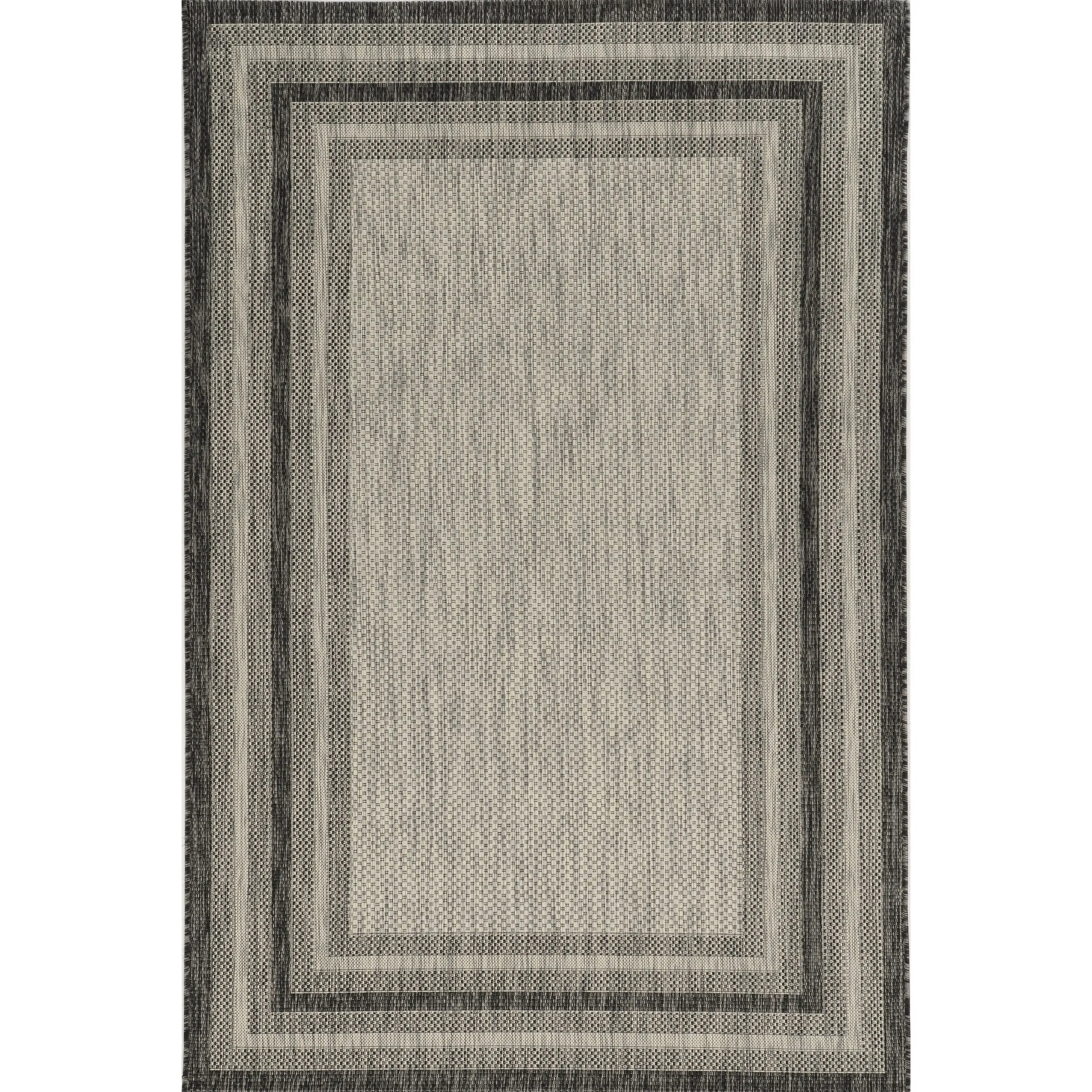 Porch & Den Costelloe Textured Border Area Rug