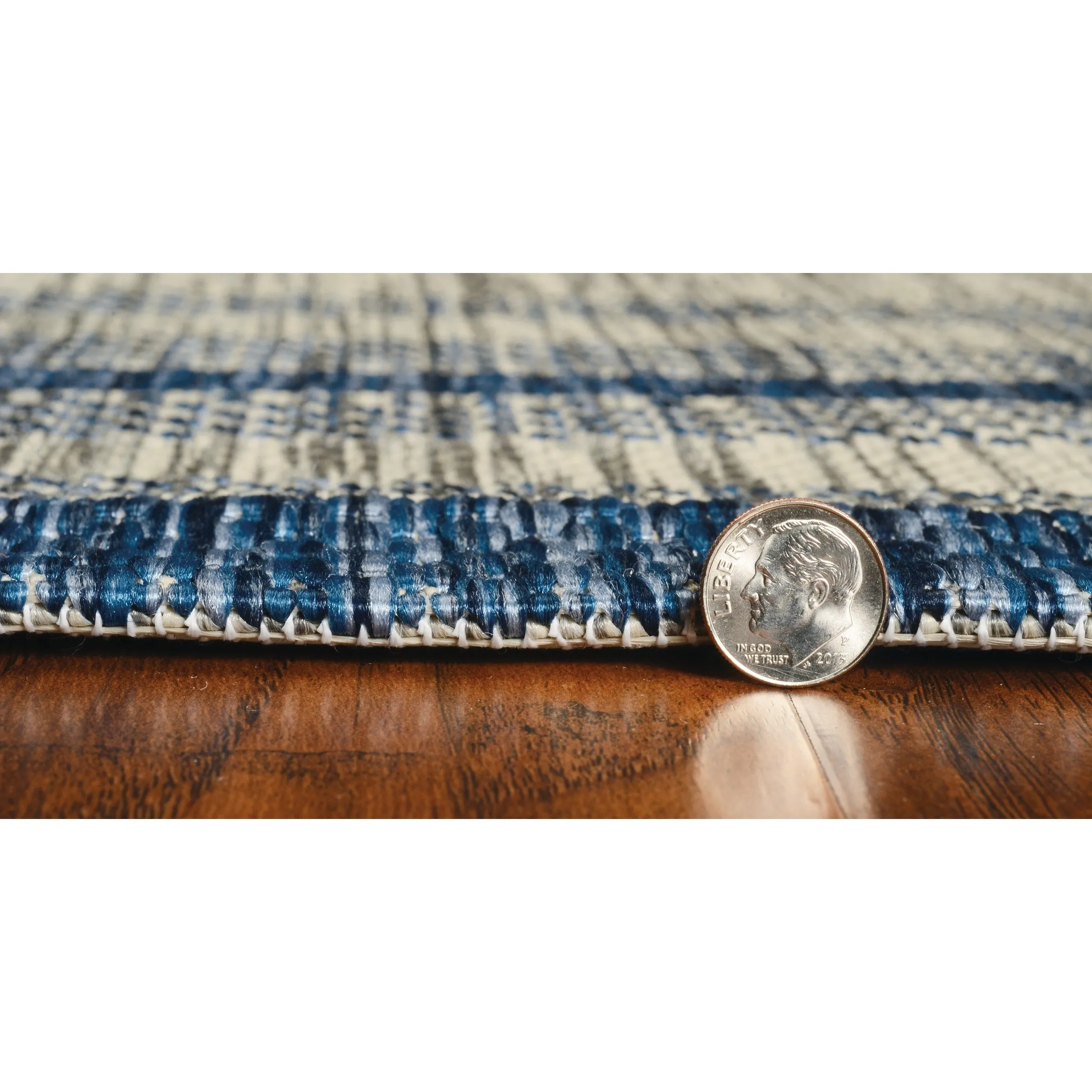 Porch & Den Costelloe Textured Border Area Rug