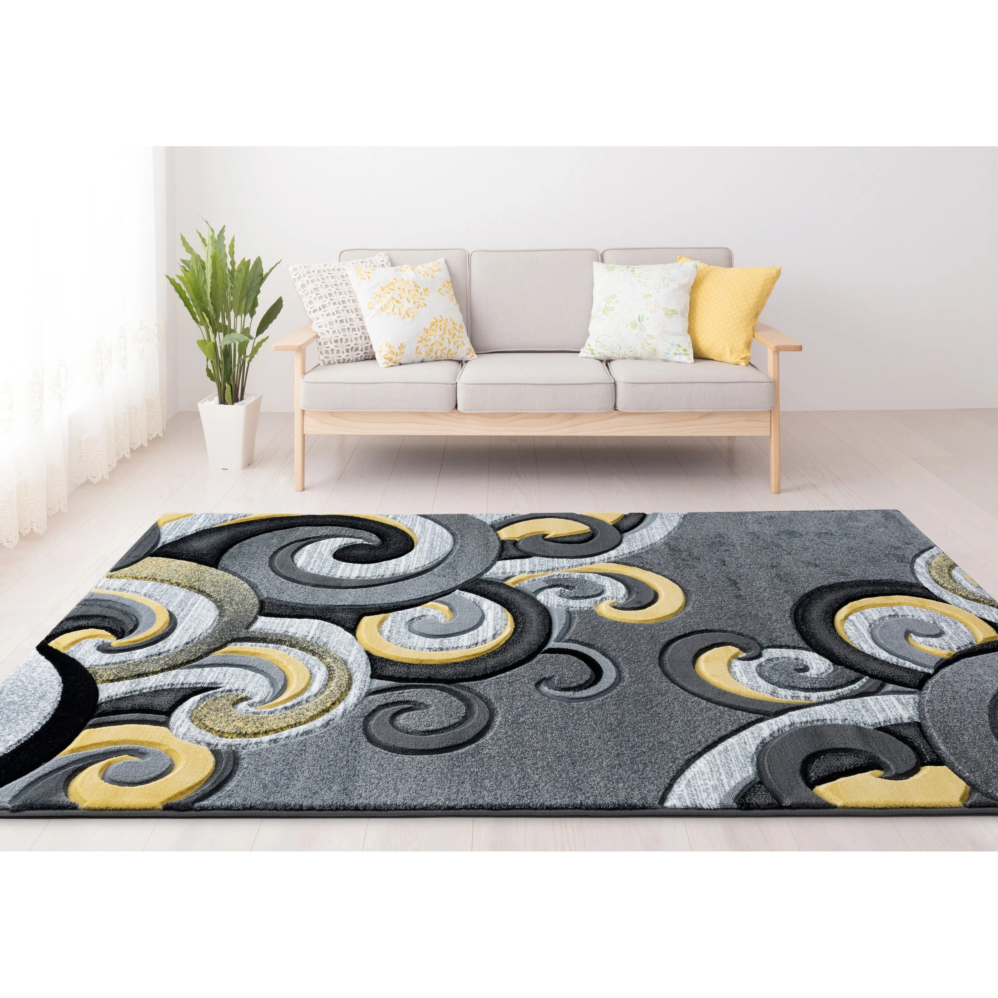 Porch & Den Date Hand-Carved Area Rug