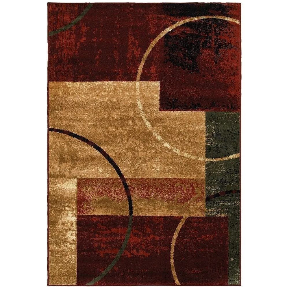 Porch & Den Fellsway Red Rectangle Plush Indoor Area Rug