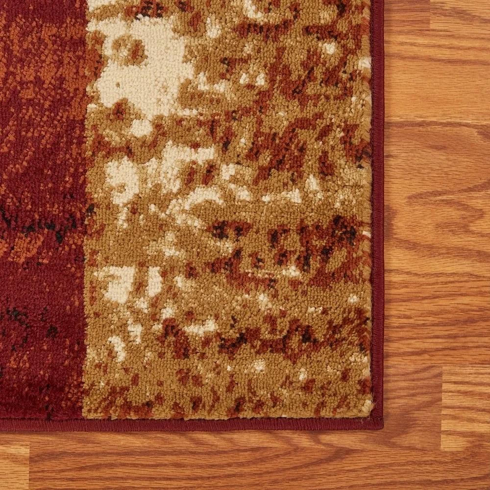 Porch & Den Fellsway Red Rectangle Plush Indoor Area Rug