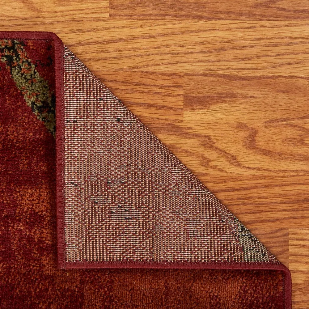 Porch & Den Fellsway Red Rectangle Plush Indoor Area Rug