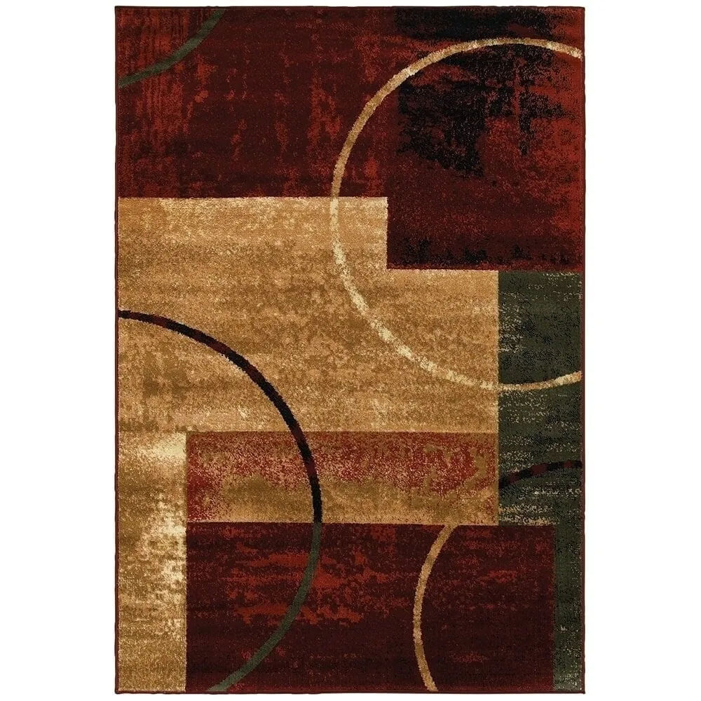 Porch & Den Fellsway Red Rectangle Plush Indoor Area Rug