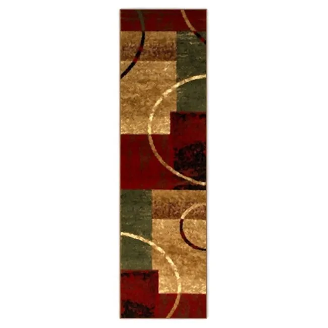 Porch & Den Fellsway Red Rectangle Plush Indoor Area Rug