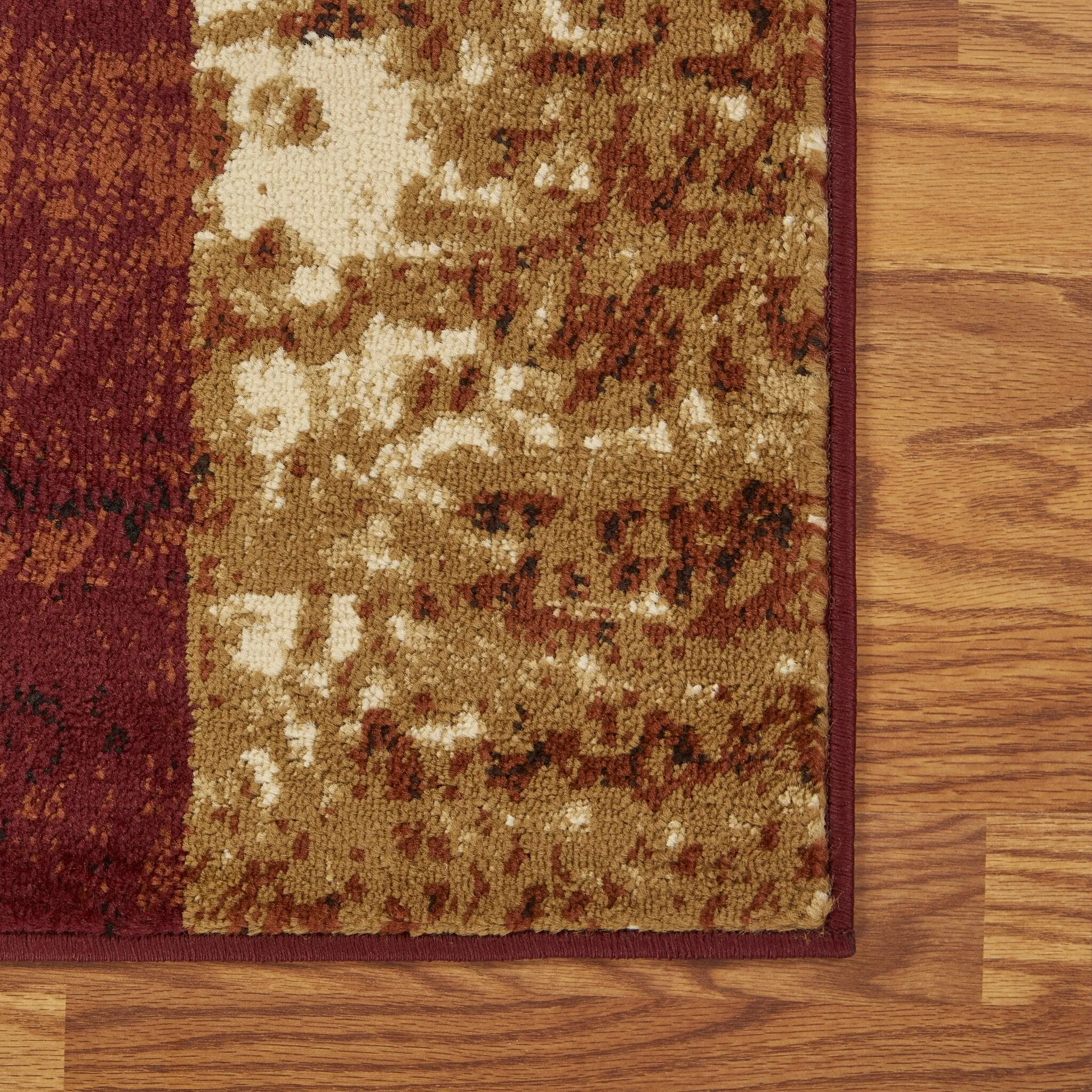 Porch & Den Fellsway Red Rectangle Plush Indoor Area Rug