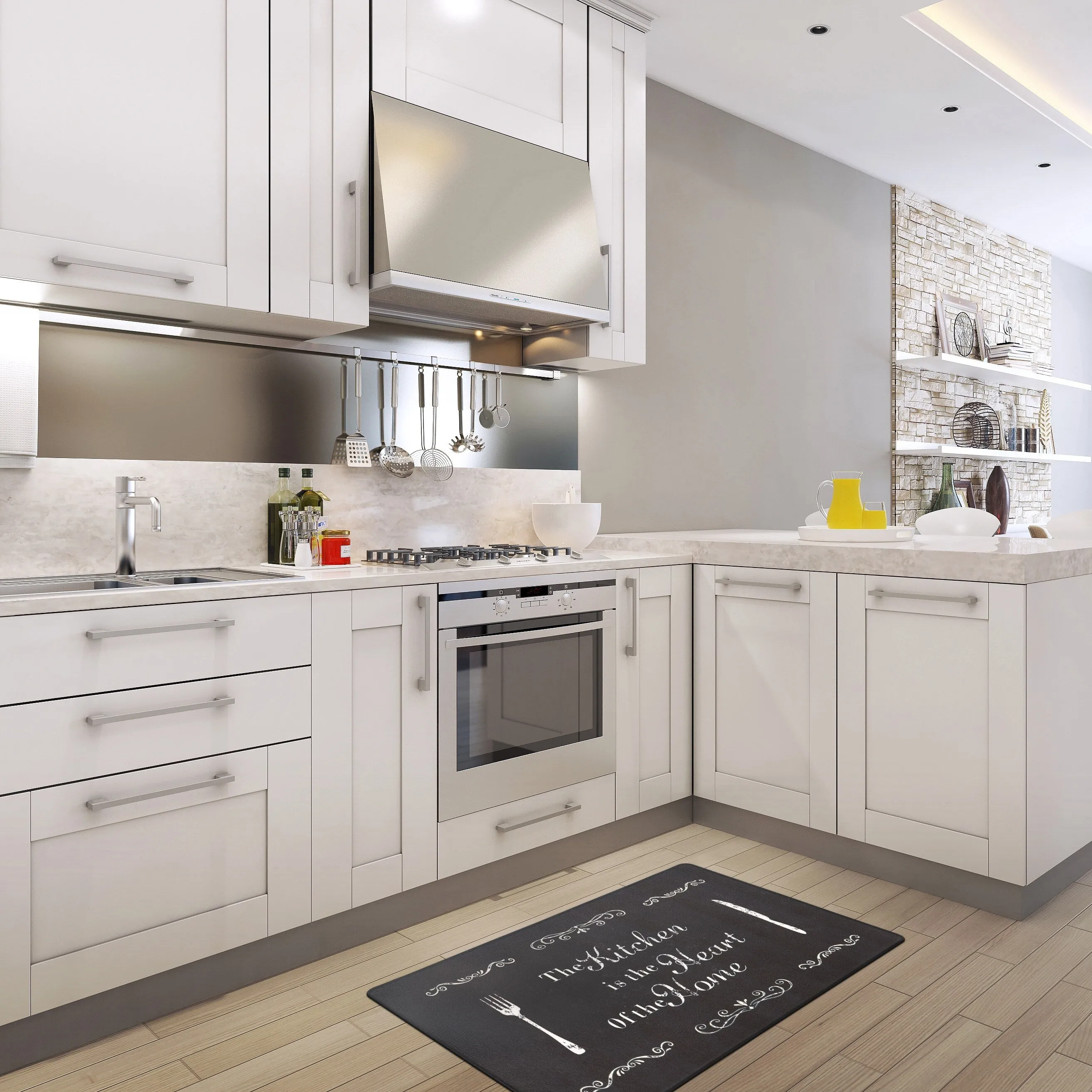 Porch & Den 'Kitchen is the Heart of the Home' Anti-fatigue Mat