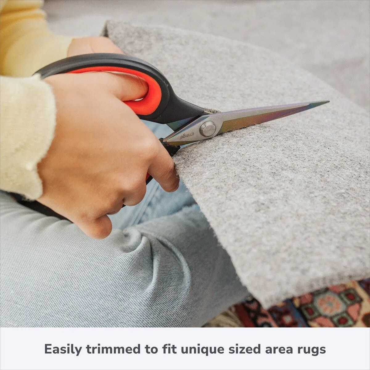 Premium Deluxe Cushioned Non-Slip Rug Pad by Slip-Stop - Grey